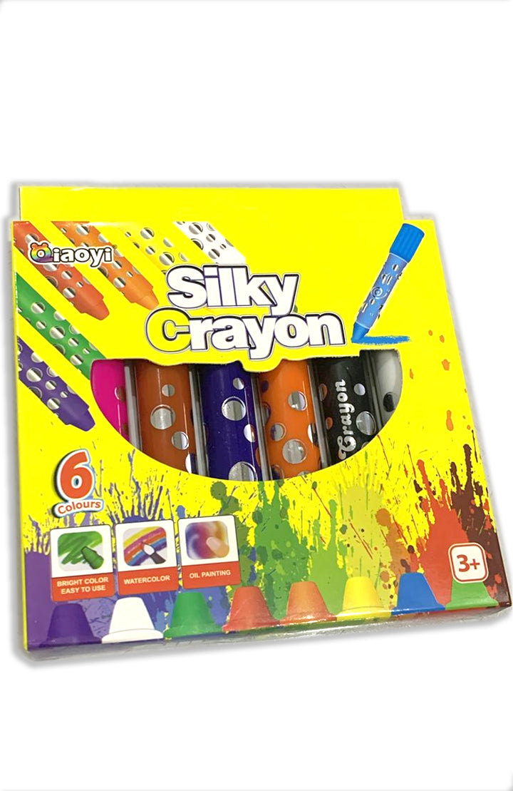 QIAOYI SILKY CRAYON 6COLOR SET-9006