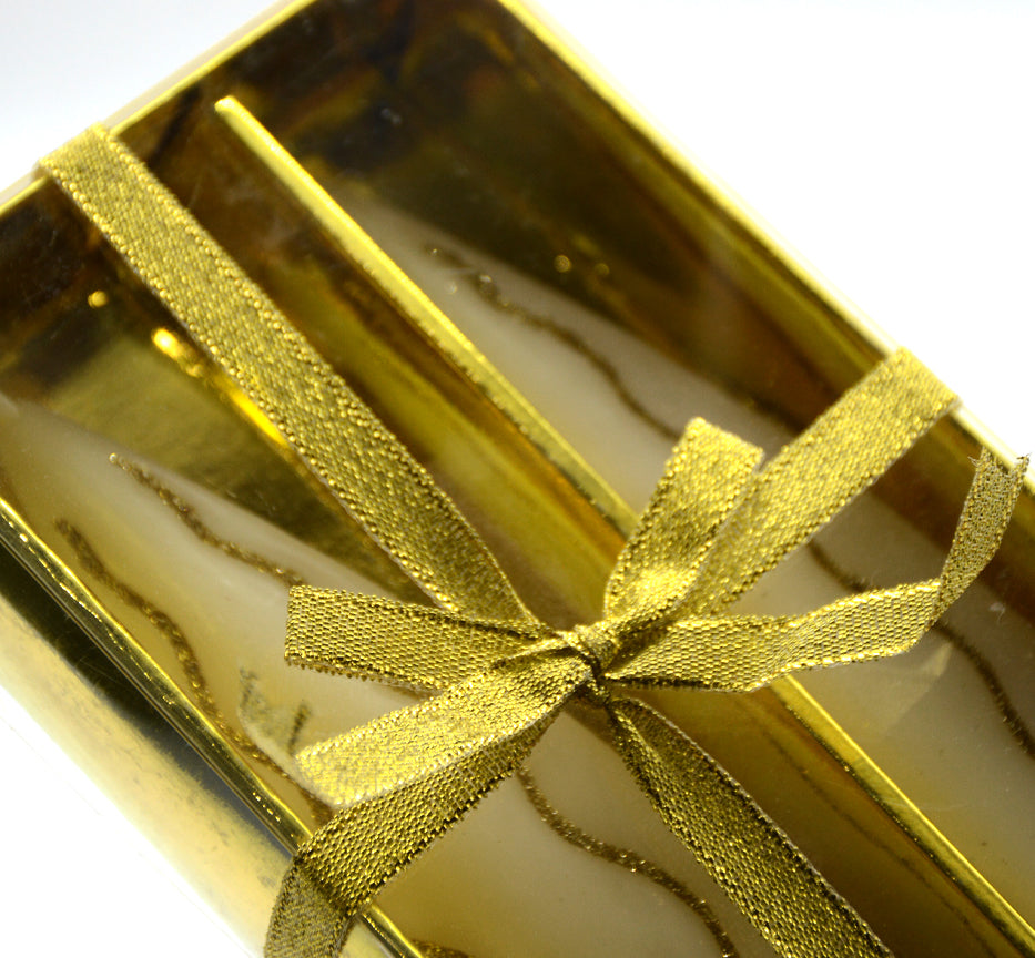 PILLAR CANDLE 2PCSET10 "W/ZARI"