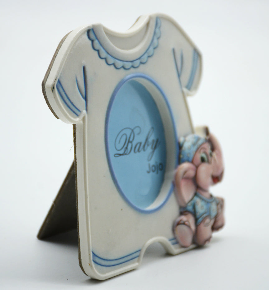 CERAMIC PHOTO FRAME DRESS SHAPE BLUE اطار صورة سيراميك - ثوب ازرق