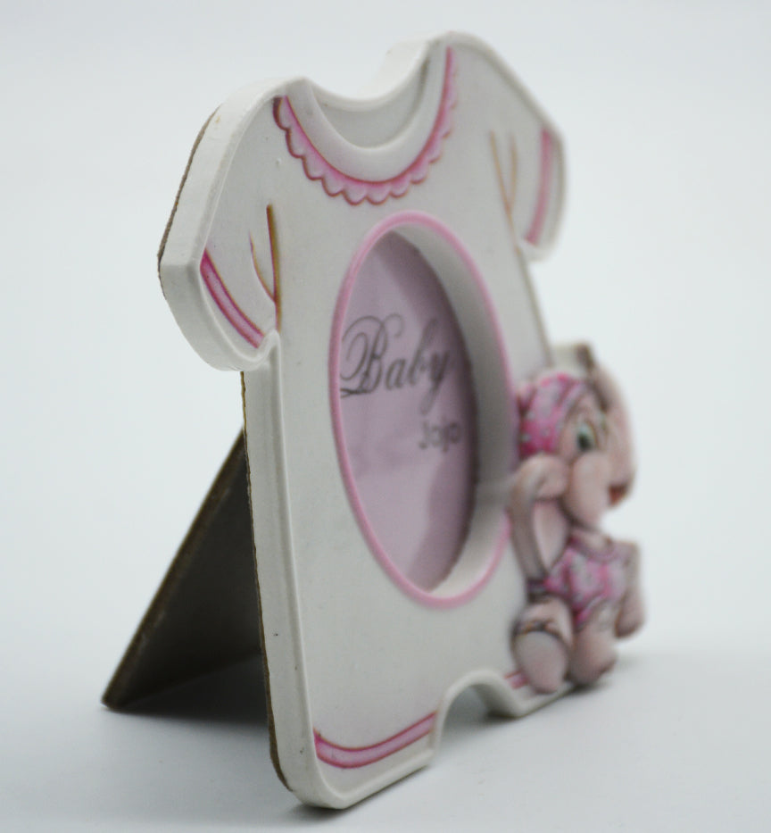 CERAMIC PHOTO FRAME DRESS SHAPE PINK اطار صورة سيراميك - ثوب زهري