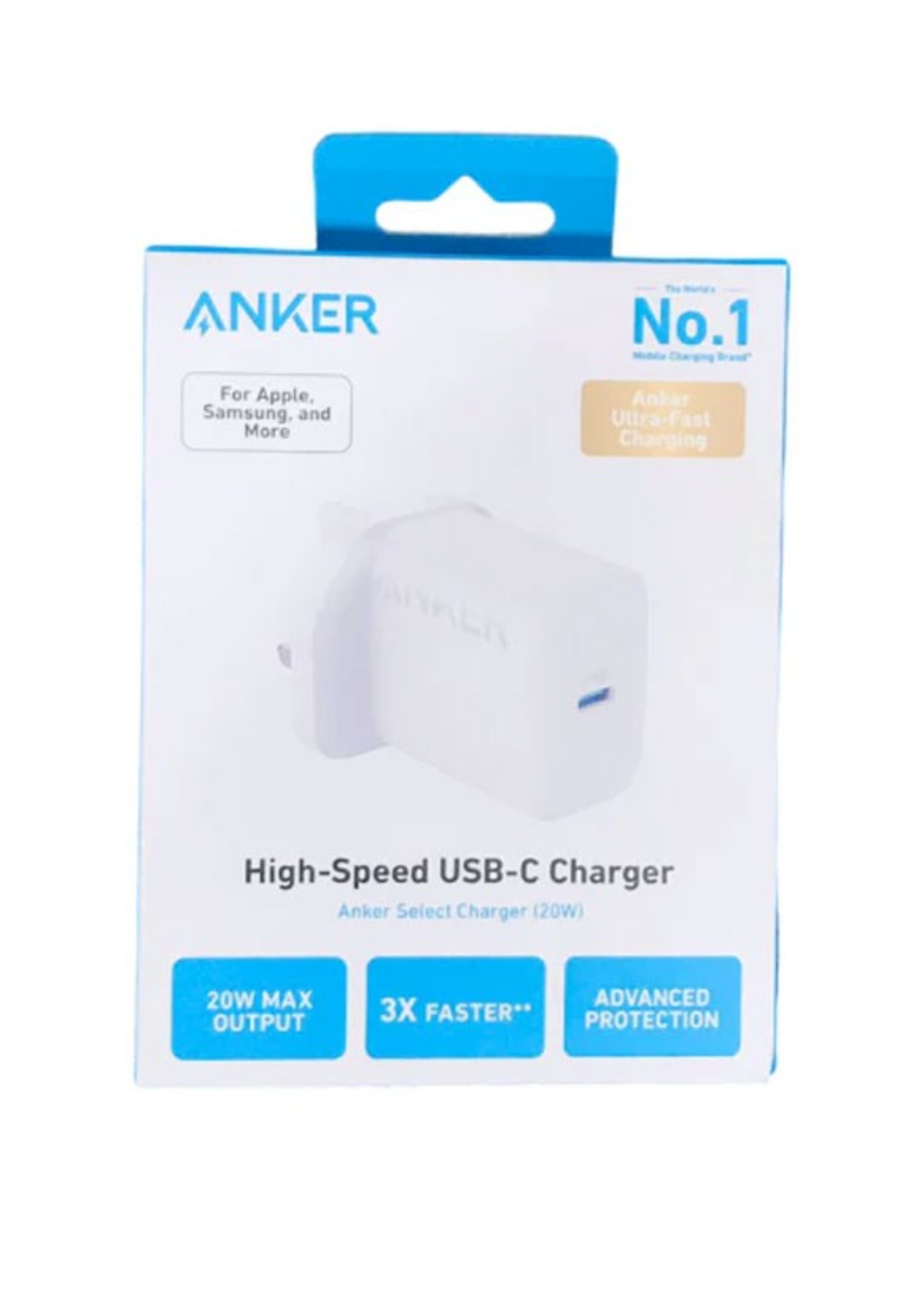ANKER HIGH SPEED USB-C CHARGER 20W 2POWERPORT WHITE