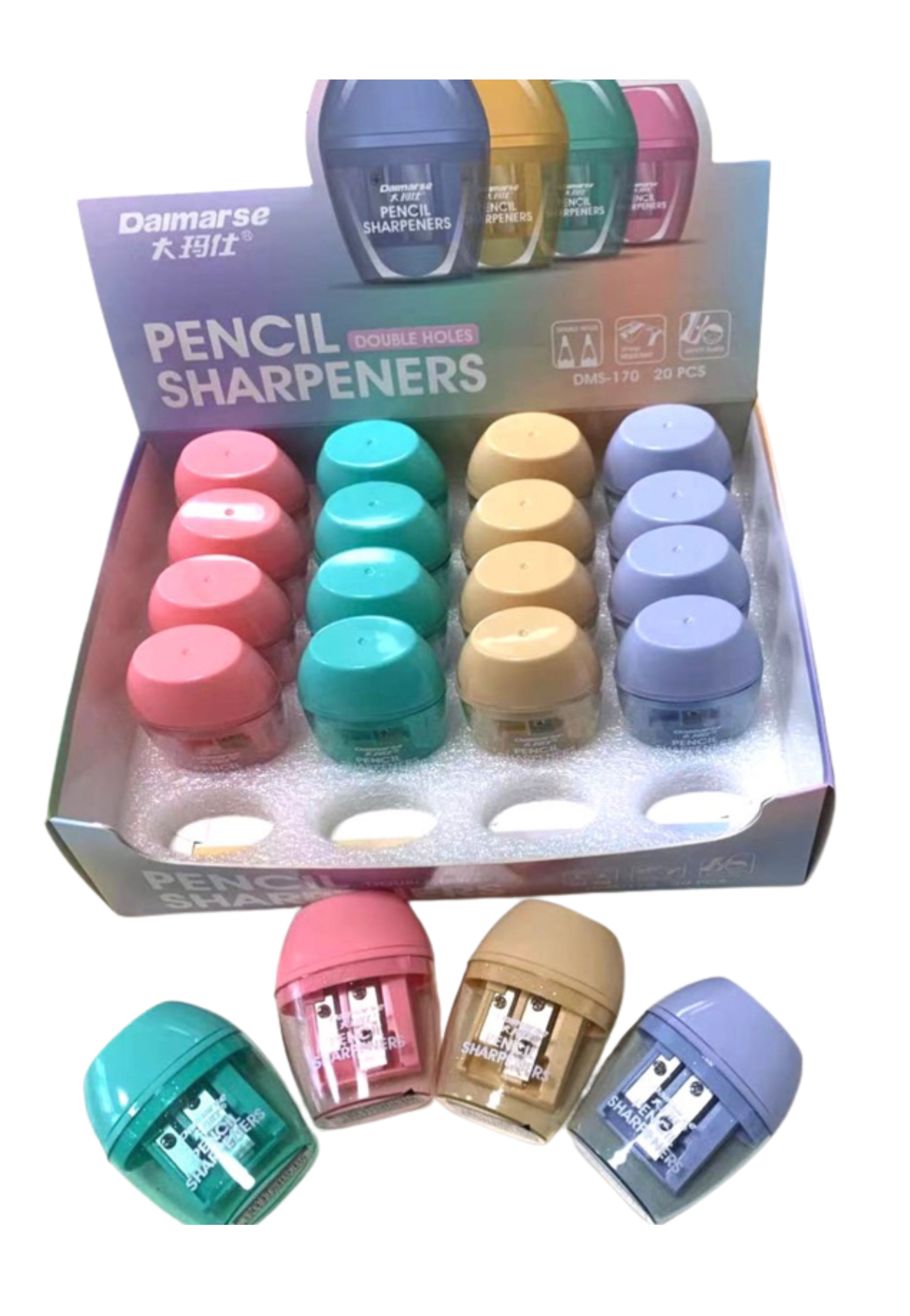 DALMARSE 2HOLE PENCIL SHARPENERS DMS-180