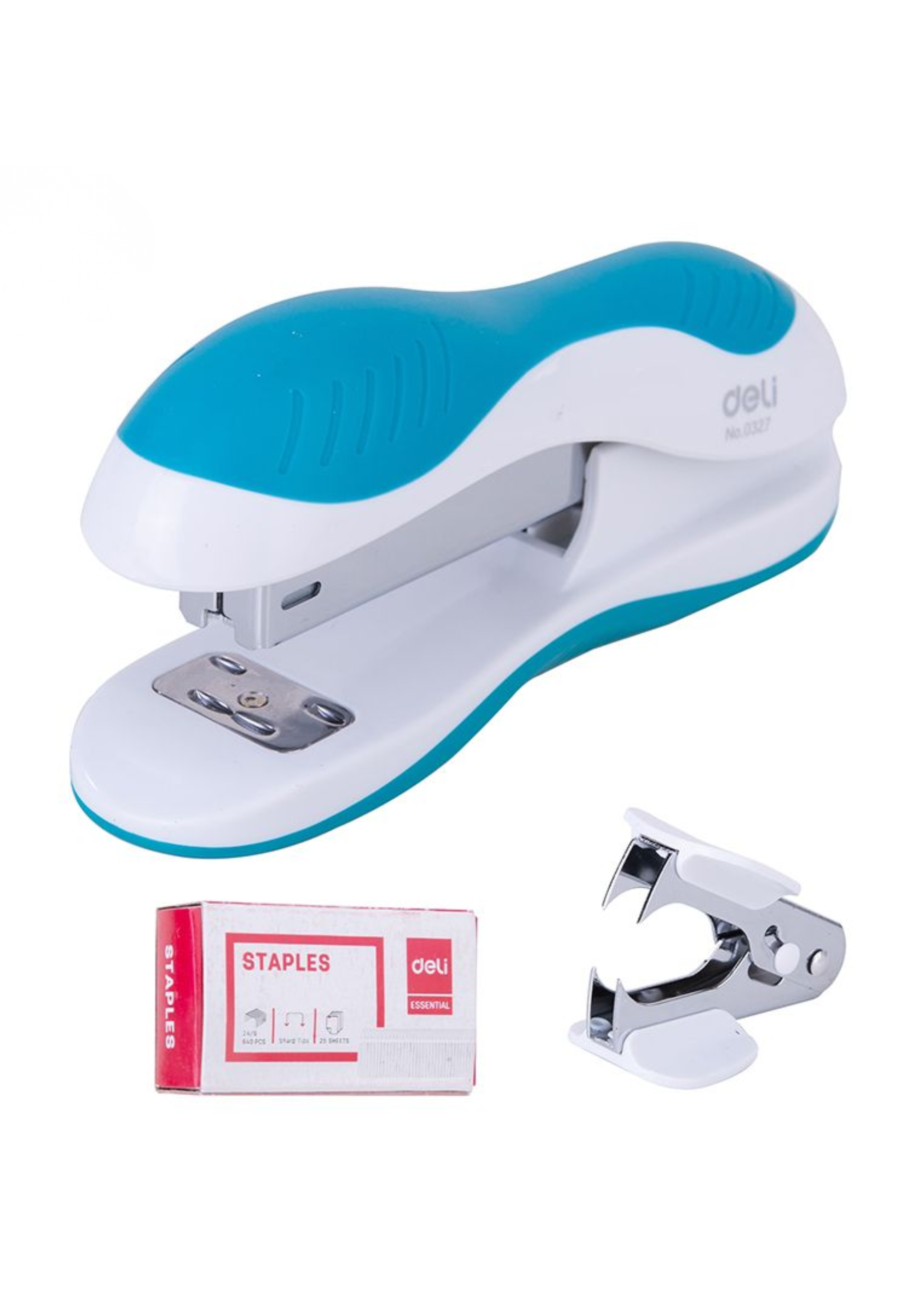 DELI STAPLER SET 25SHT 24/6&26/6 ASSTD