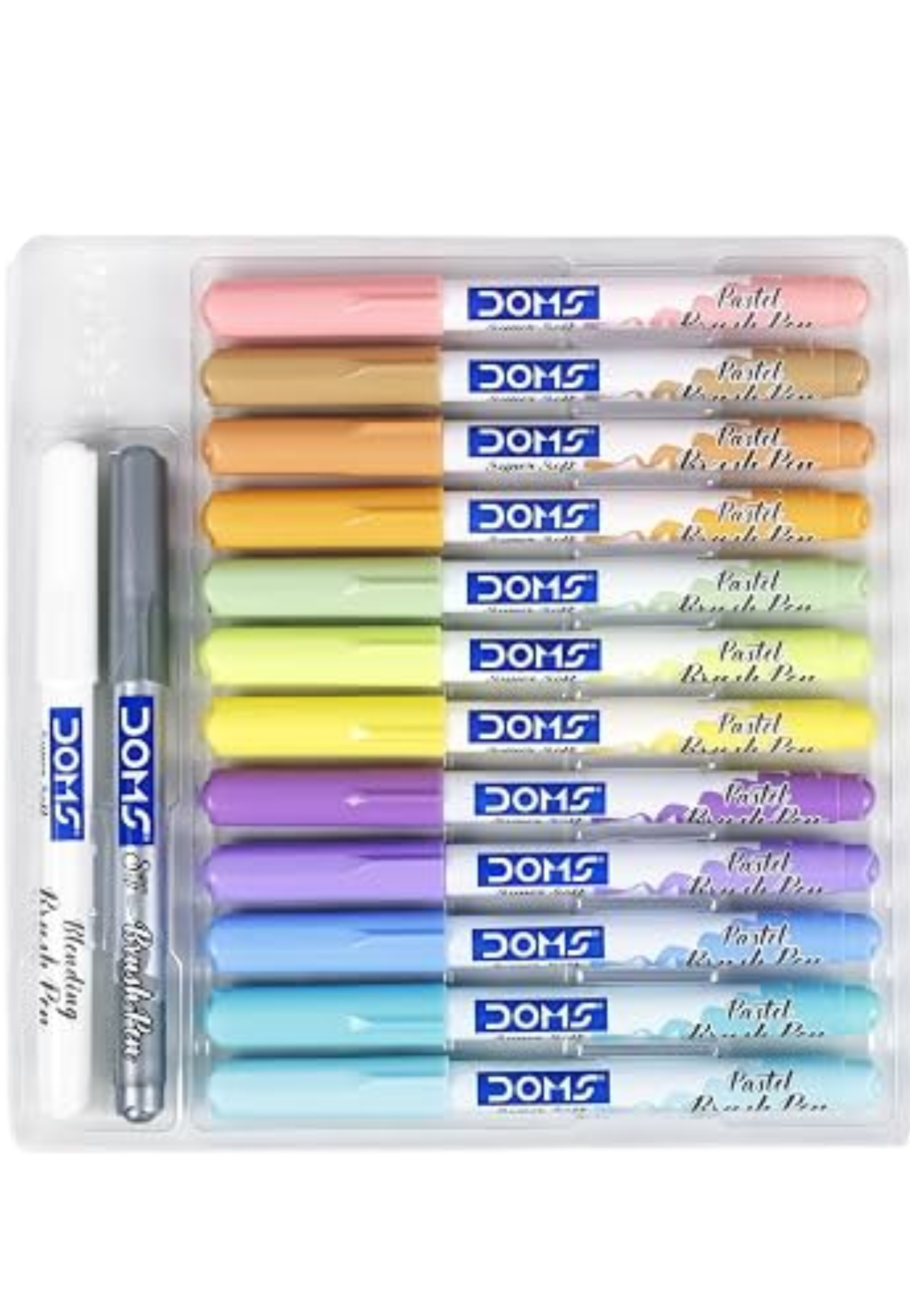 DOMS PASTEL BRUSH PENS 12PCS+1PCS METALLIC+1PCS BLENDER