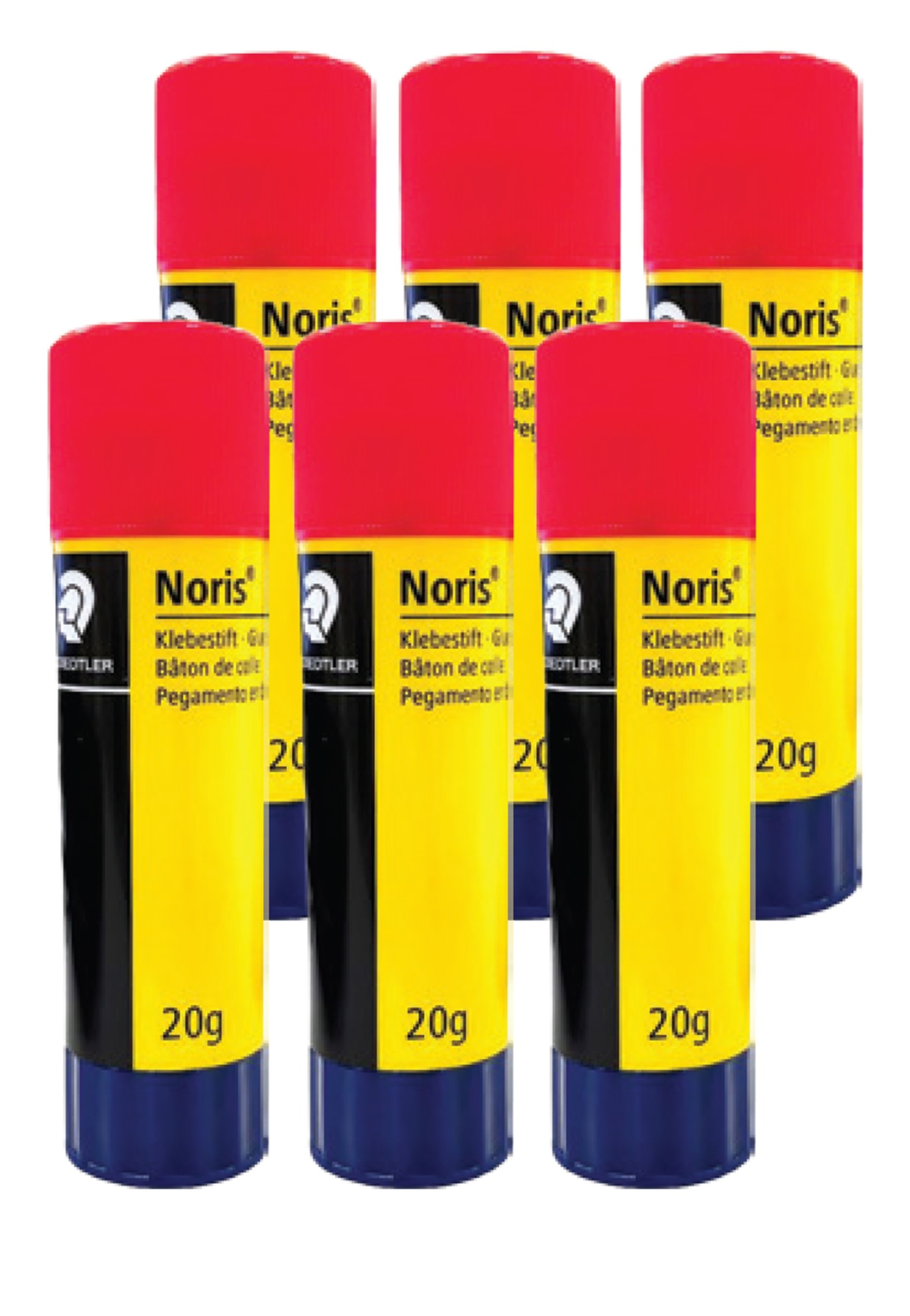 NORIS GLUE STICK 20G 6PCS PACK