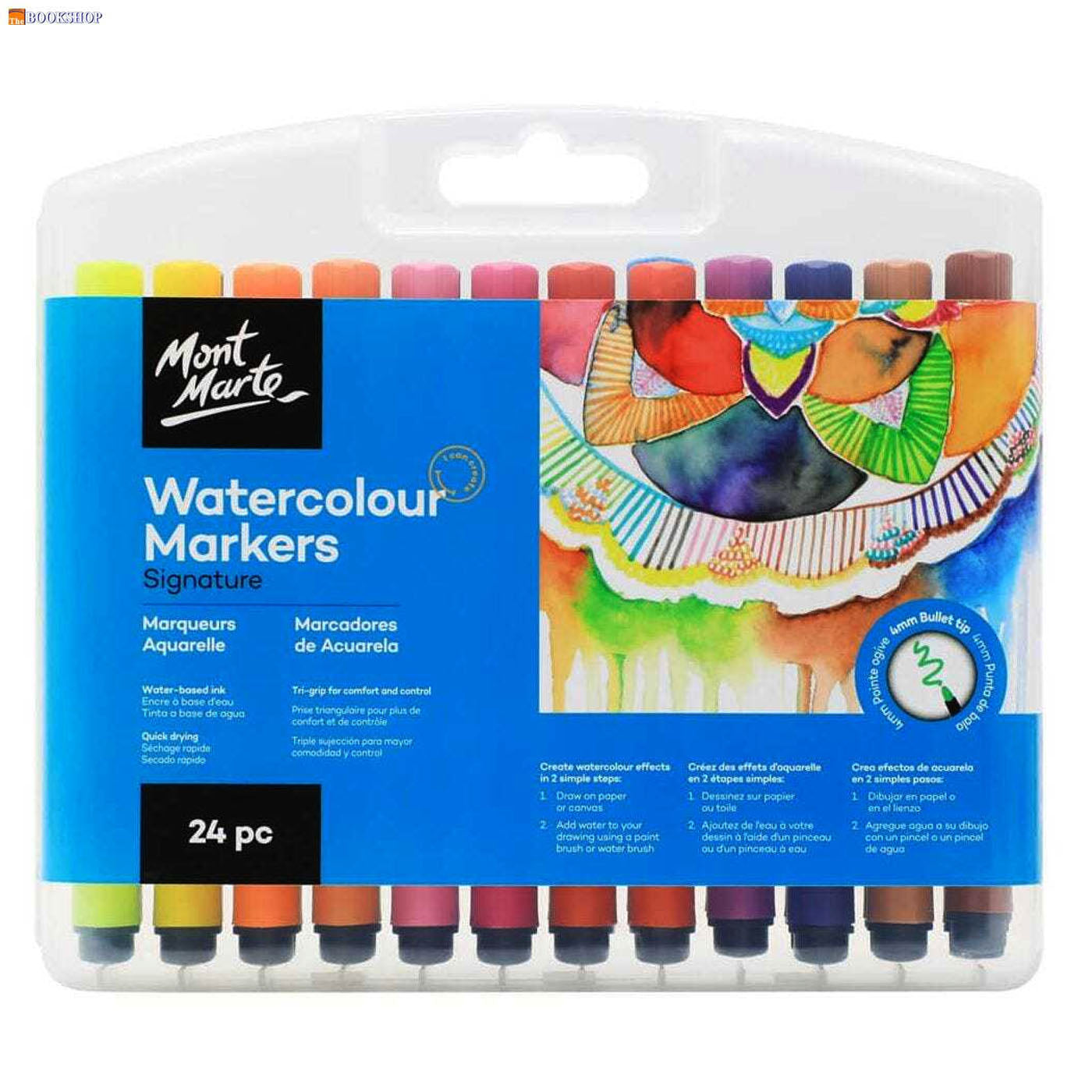 MONT MARTE SIGNATURE WATERCOLOUR MARKERS 24PCS BOX