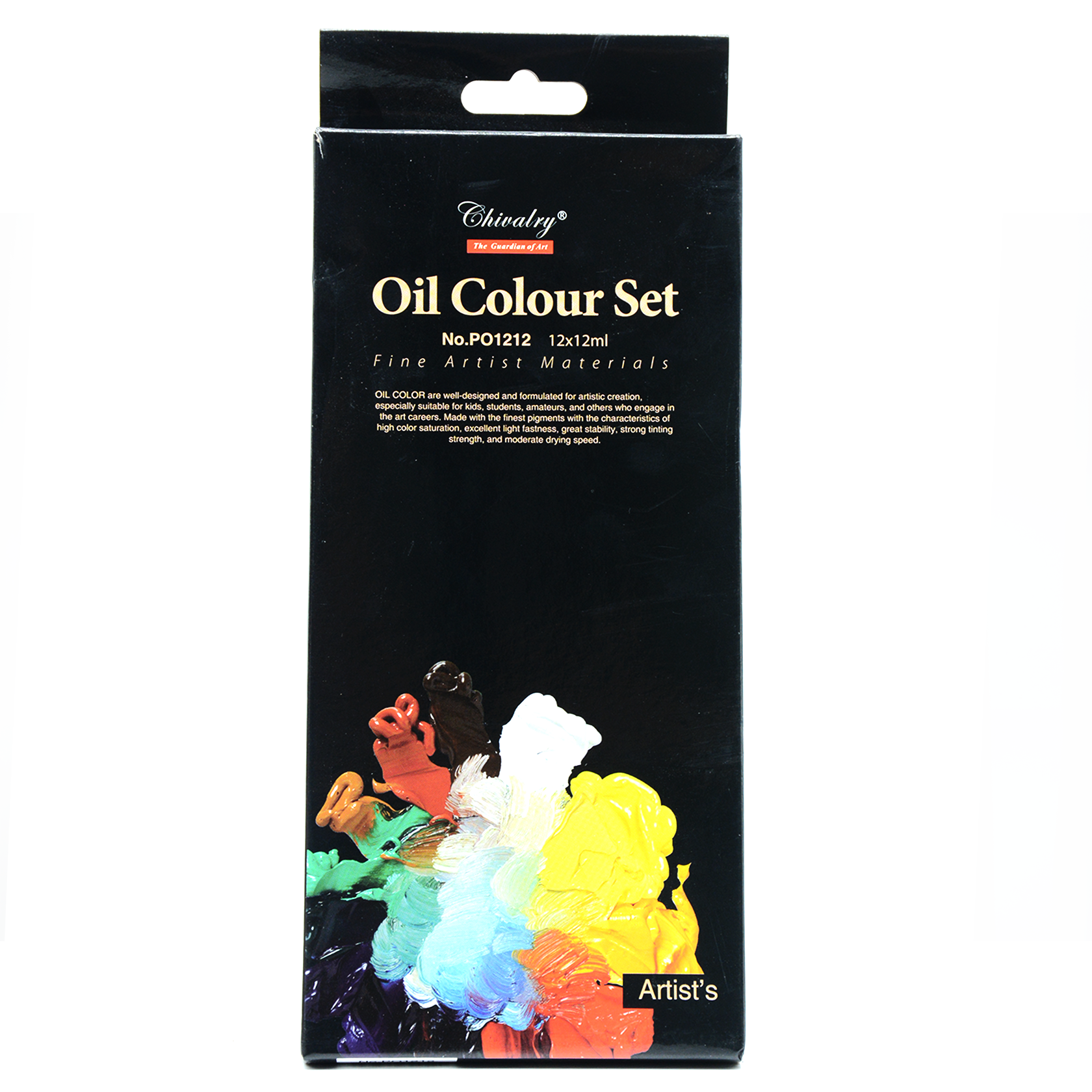 PHOENIX OIL COLOUR SET 12COLOUR-12x12ml