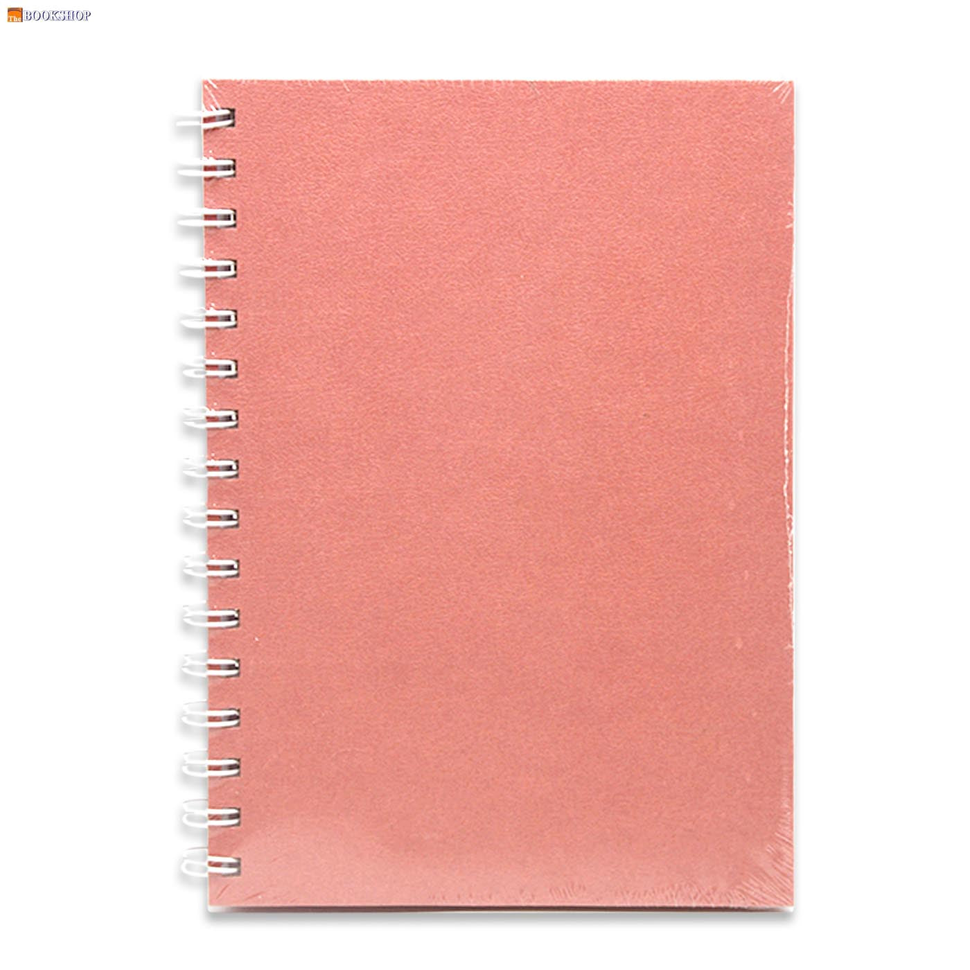 EMBOSSED HARD COVER SPIRAL 1LINE NOTEBOOK PLAIN 70G 80SHT A5 ASSTD
