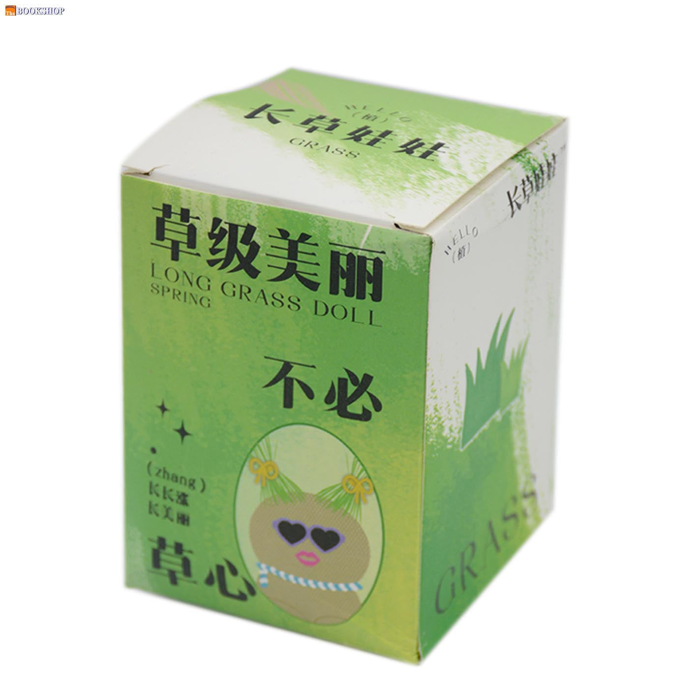 SPRING LETTER SHINING GIRL GROUP GRASS DOLL(M) POTTED PLANT