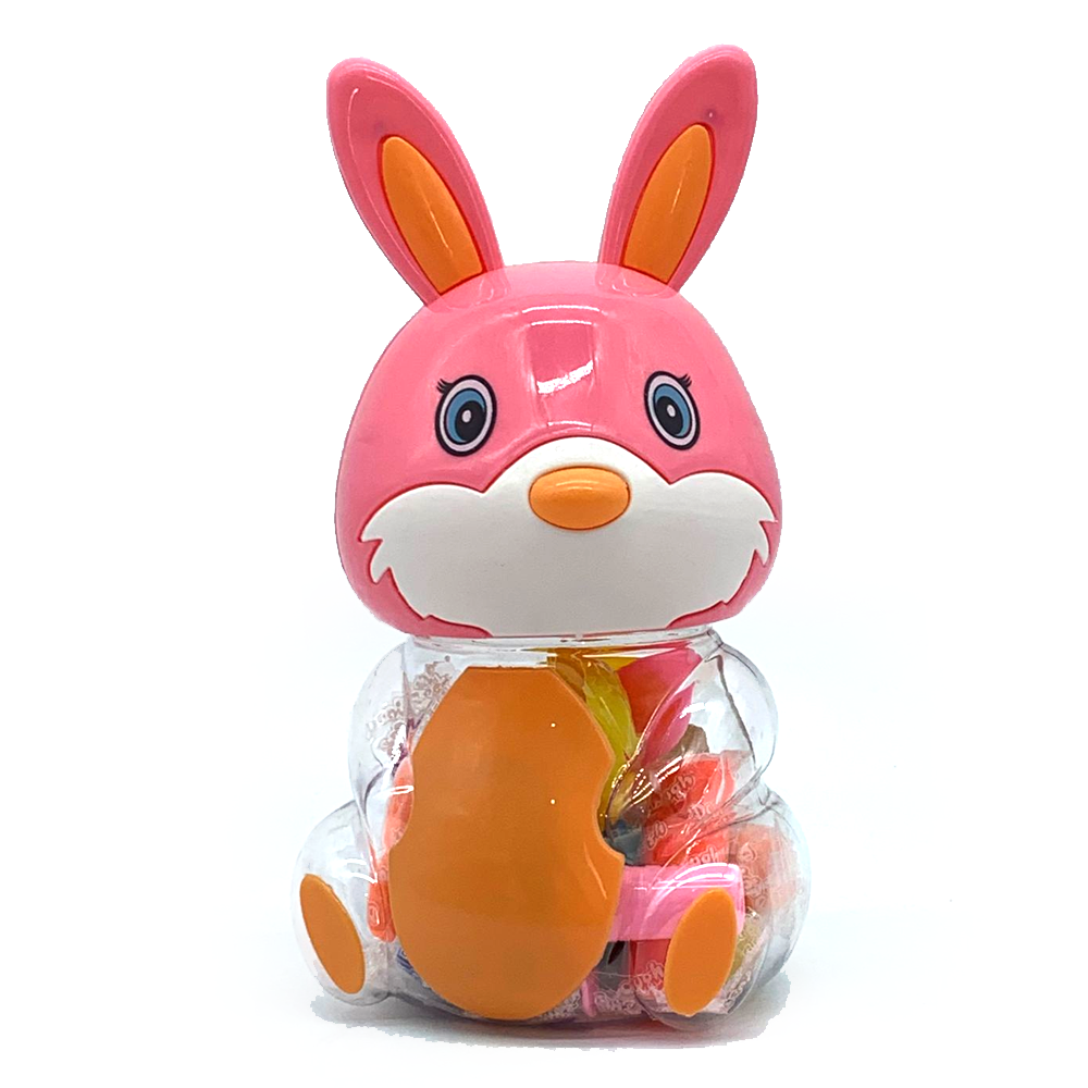 معجون بوليمر ملون مع قوالب 10قطع -علبة بلاستيكية شكل ارنب