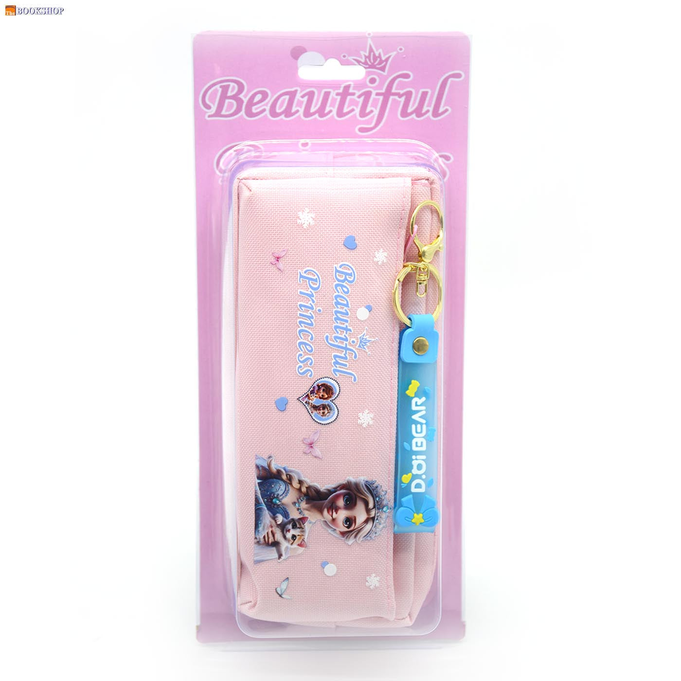 BEAUTIFUL PRINCESS RECT PENCIL CASE W/2ZIPPER HR-8517