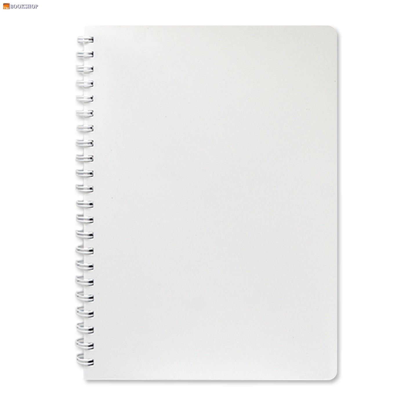 SOFT COVER PP SPIRAL 5MM SQUARE NOTEBOOK 100SHT A4 DARK BLUE