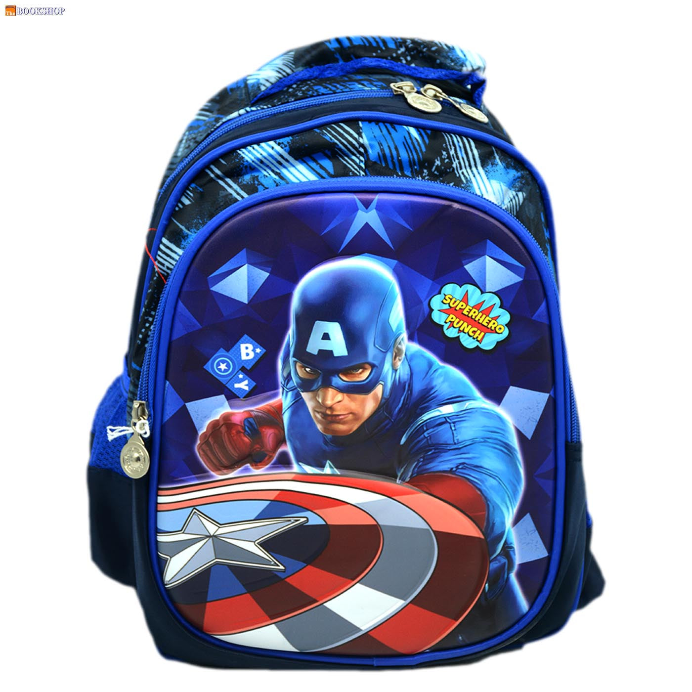 EMBOSSED MINI BACKPACK 13" 1833-CAPTIAN AMERICA