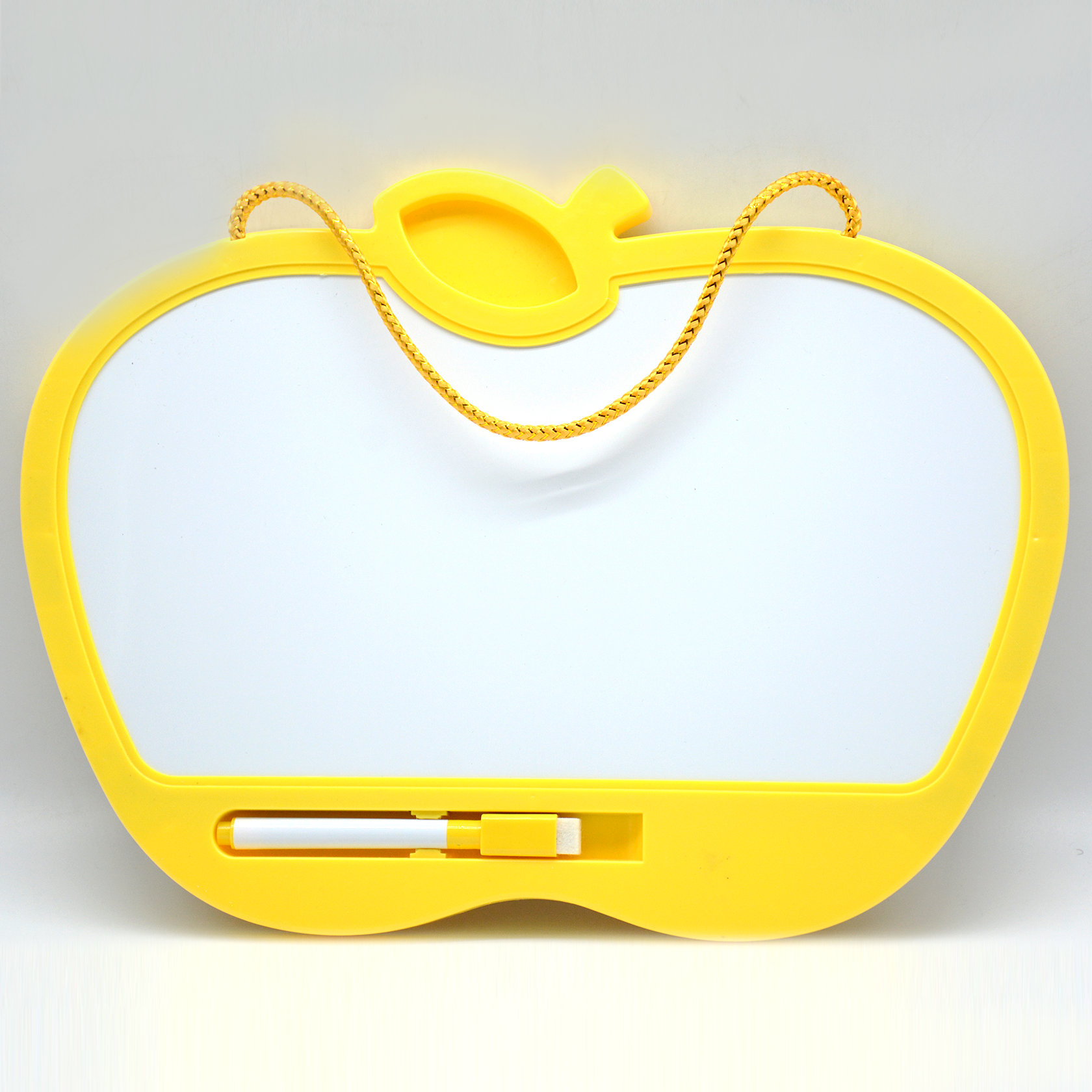 APPLE SHAPE WHITE BOARD+BLACK BOARD W/CHALK AND MARKER