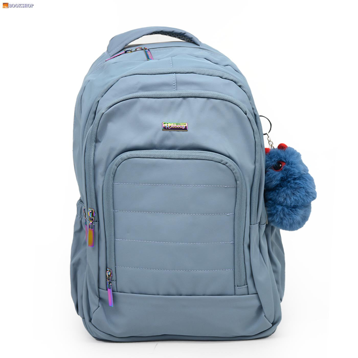 HILLARY BACKPACK 17" W/3 COMPARTMENT-GREY BLUE DES-2