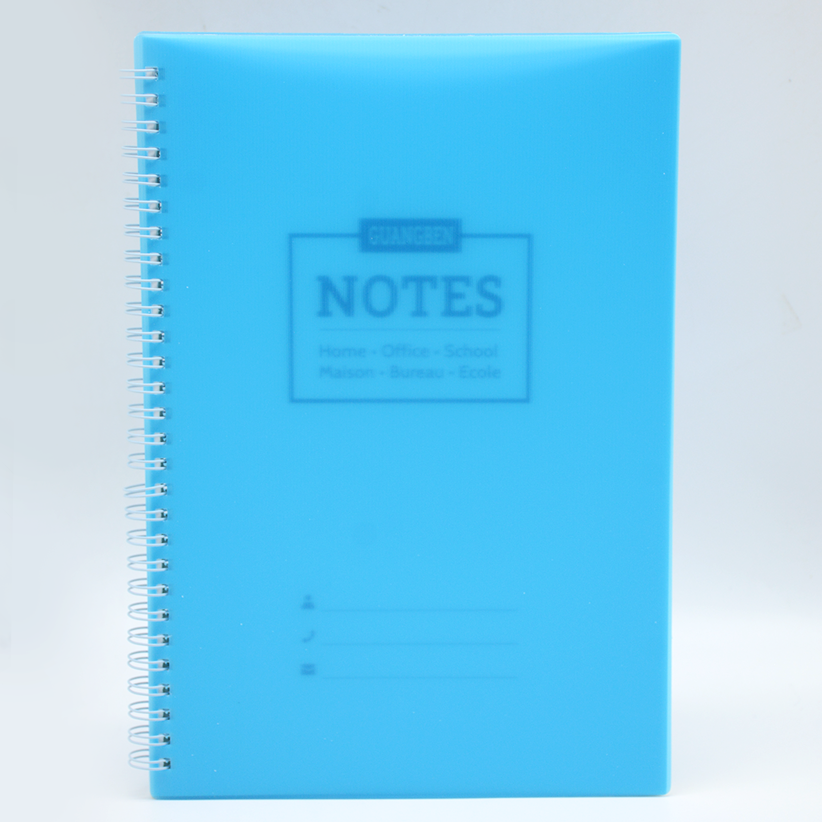 PP COVER SPIRAL 1LINE NOTEBOOK 80 PAGE B5 ASSTD 18100-71