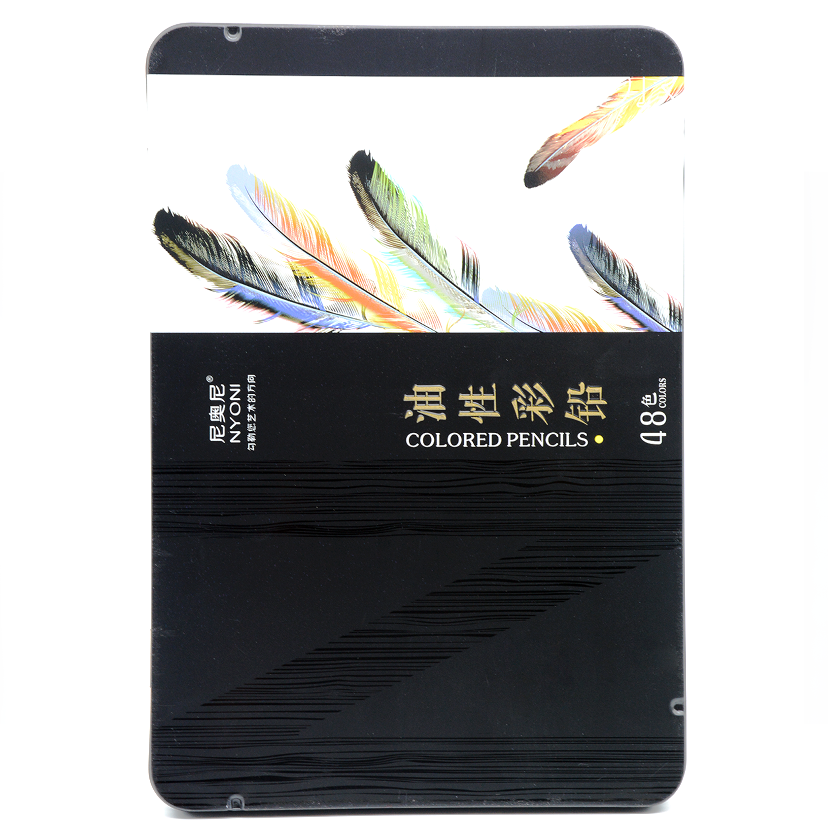 NYONI COARM COLOR COLORED PENCILS 48COLORS IN RECT TIN BOX