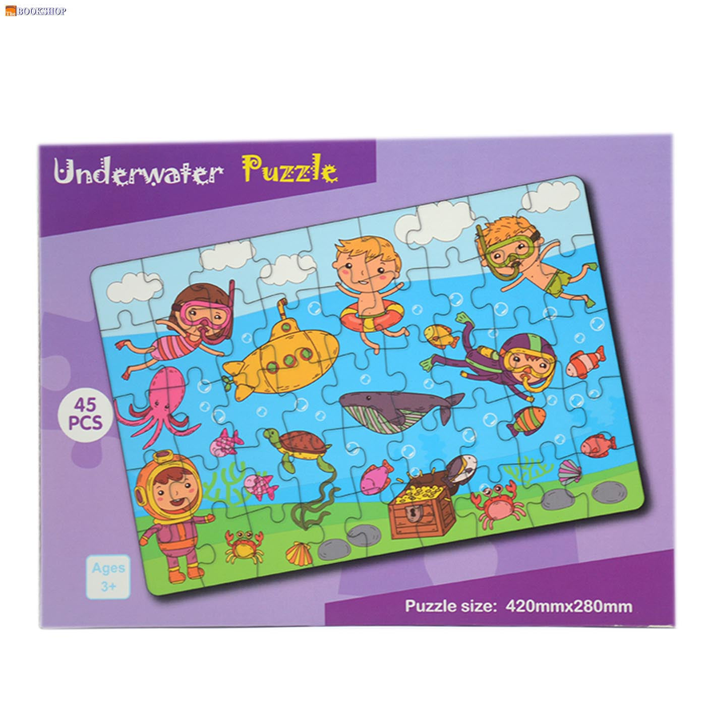 JIGSAW PUZZLE 45PIECES 42X28CM ASSTD