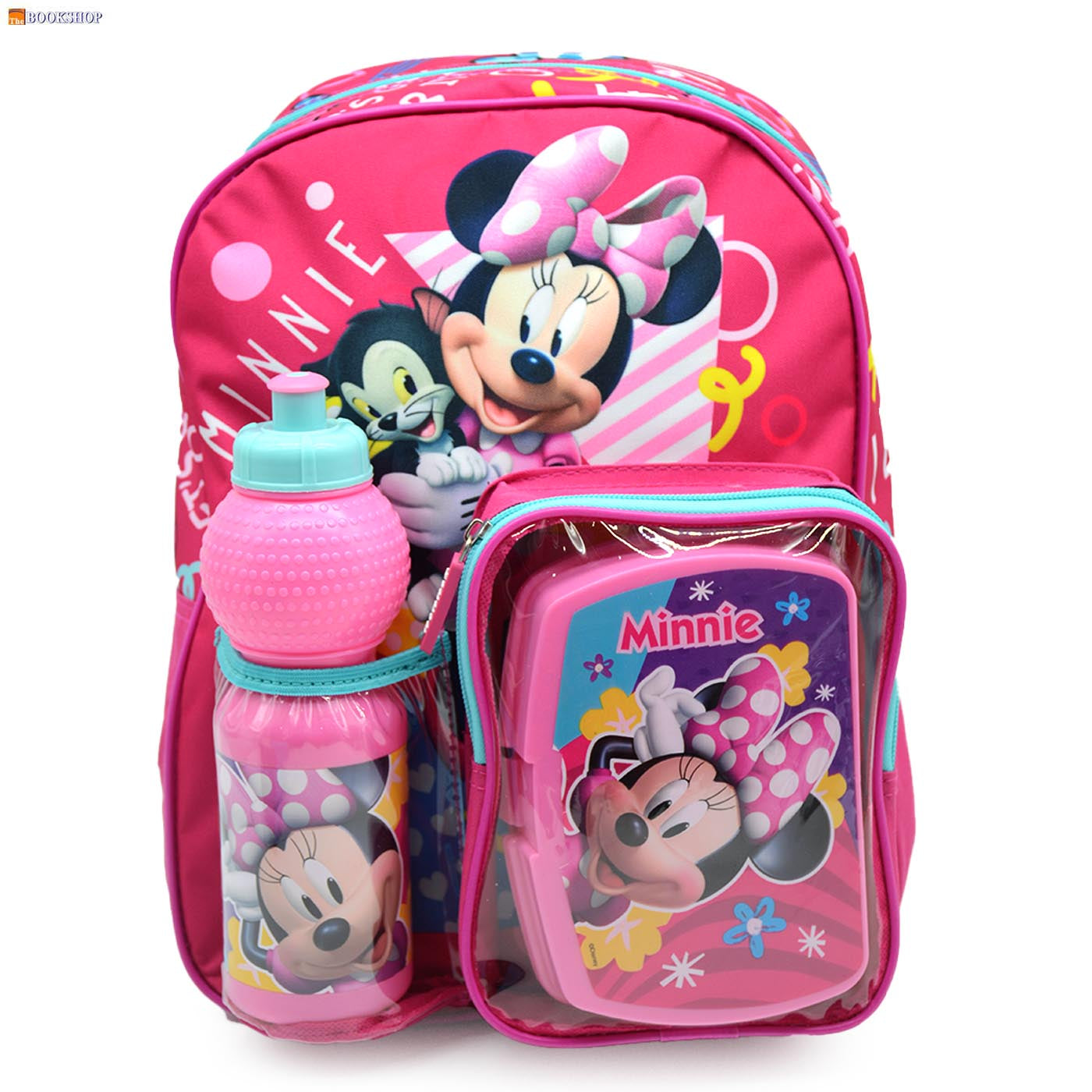 MINNIE MOUSE BACKPACK 14"+WB+LB 3IN1 SET