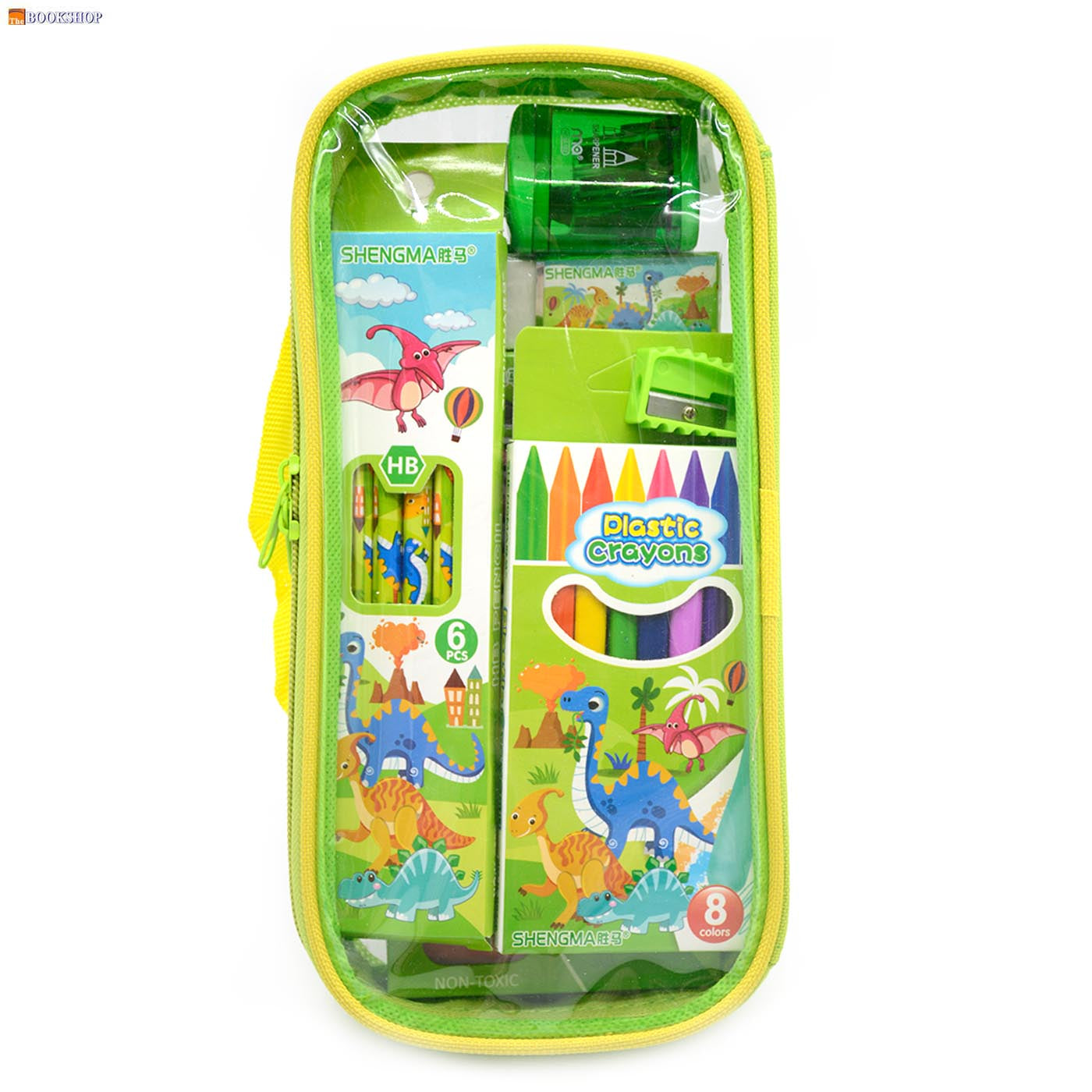 SHENGMA 7 IN1 STATIONERY SET IN ZIPPER POUCH BAG