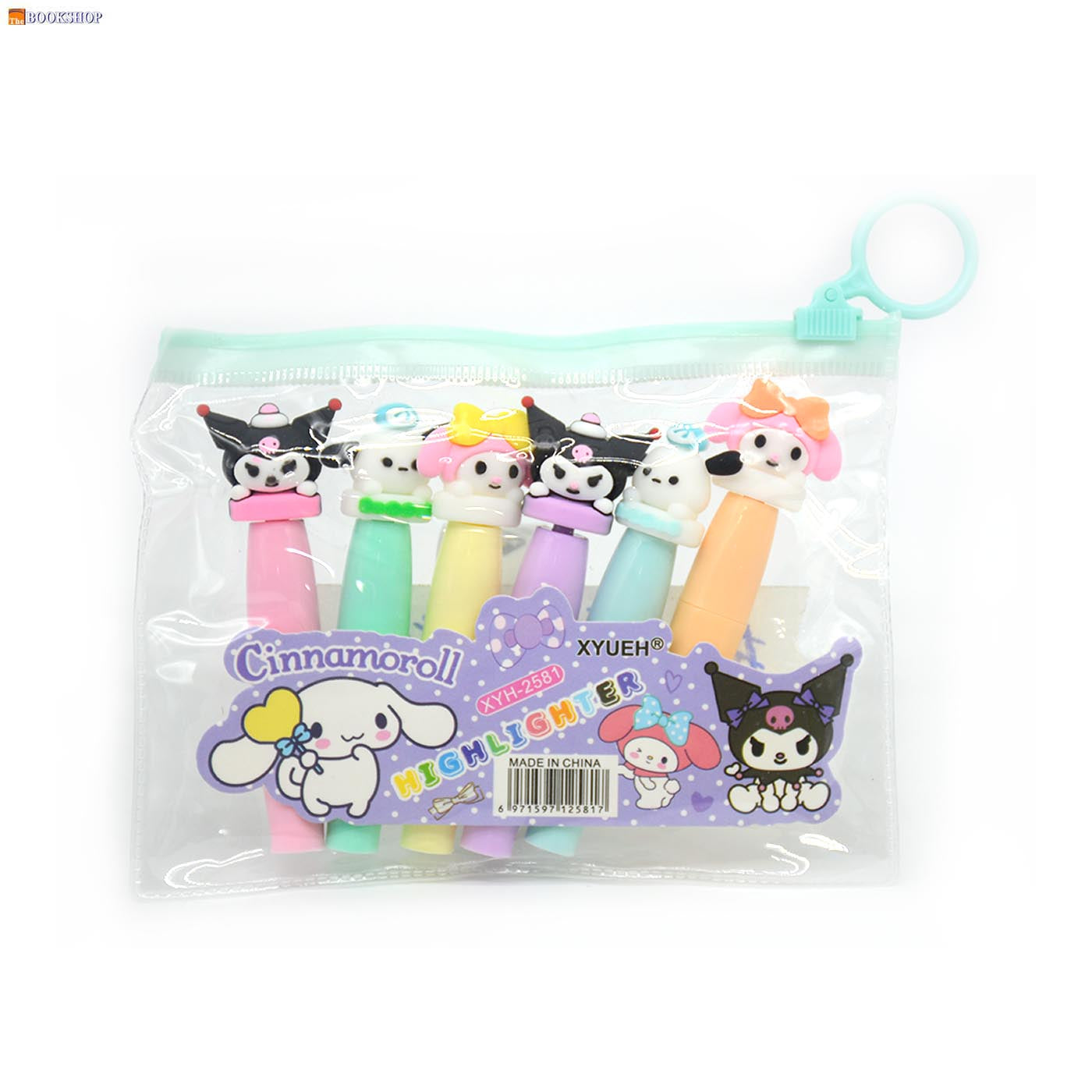 LITTLE HIPPO/CINNAMOROLL HIGHLIGHTER 6PCS/PKT XYH-307/2581