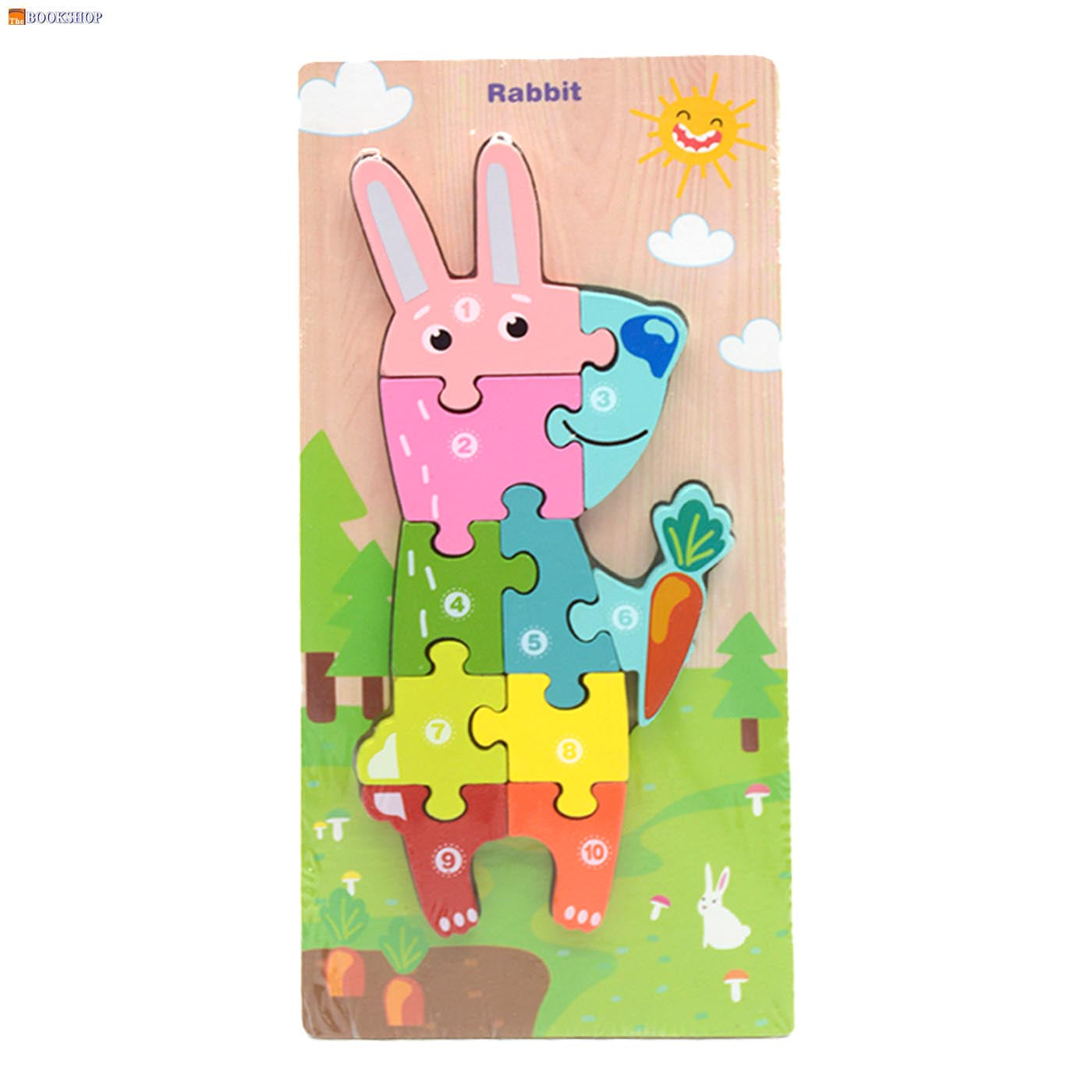 WOODEN PUZZLE BOARD 11X22.5CM ASSTD