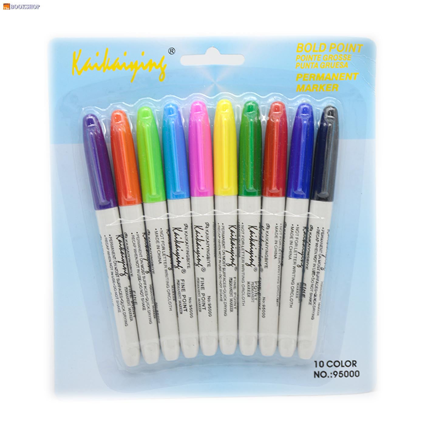 CHNEYUN/YUECAI 10COLOR PERMANENT MARKER BOLD POINT طقم اقلام تحديد الوان دائمة _ 10لون