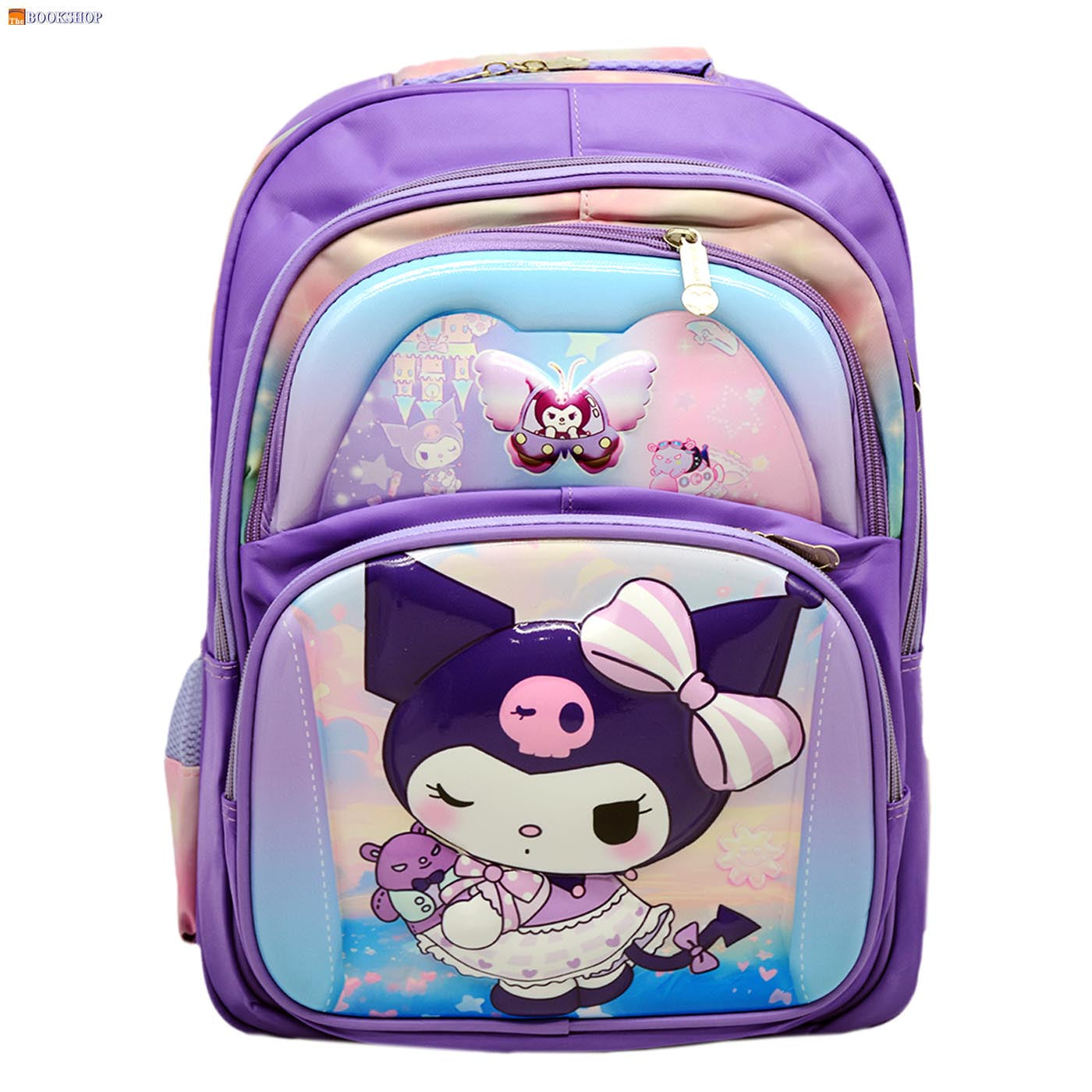 YONGJIAN KUROMI 3D EMBOSSED BACKPACK 16"