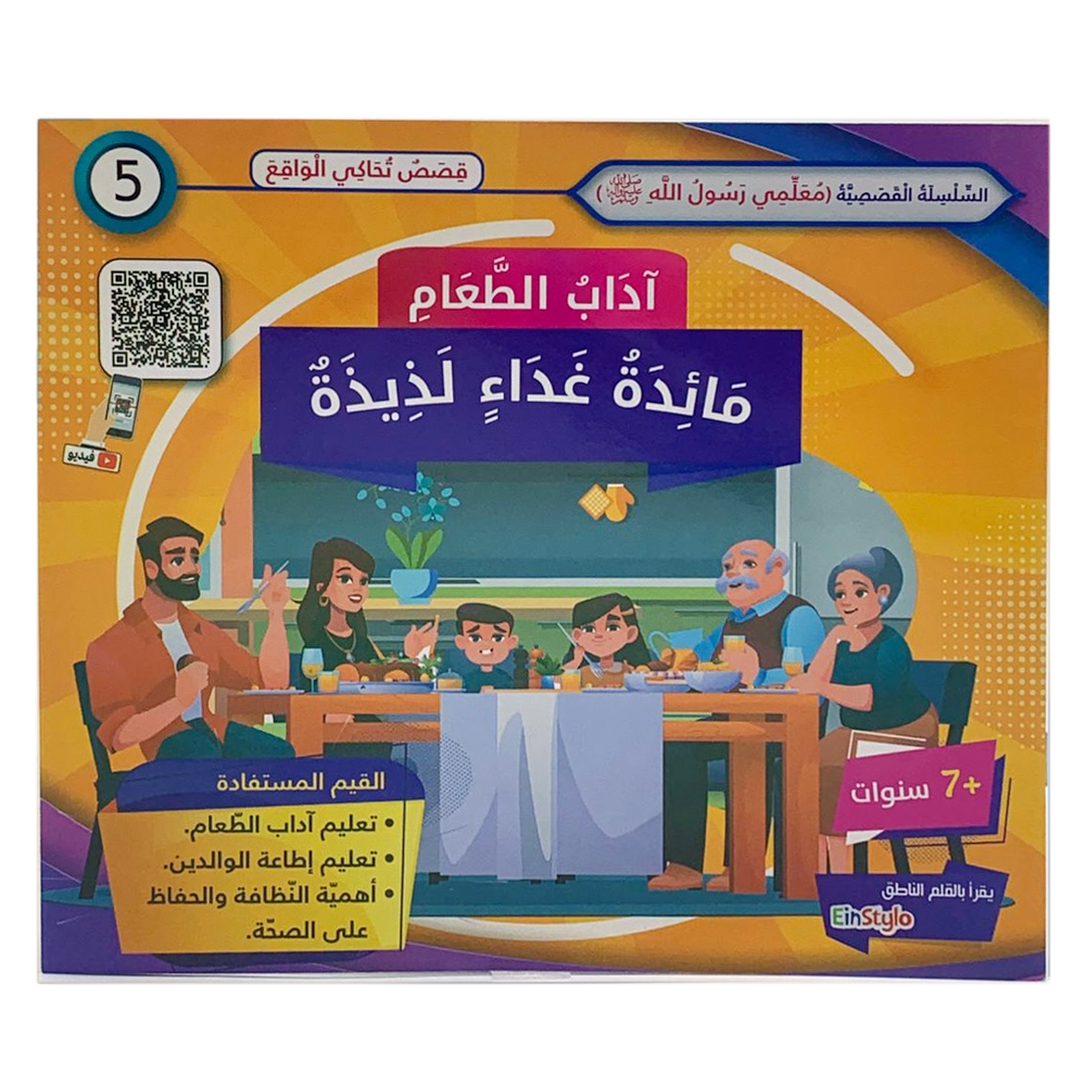 سلسلة معلمي رسول الله - اداب الطعام - مائدة غداء لذيذة