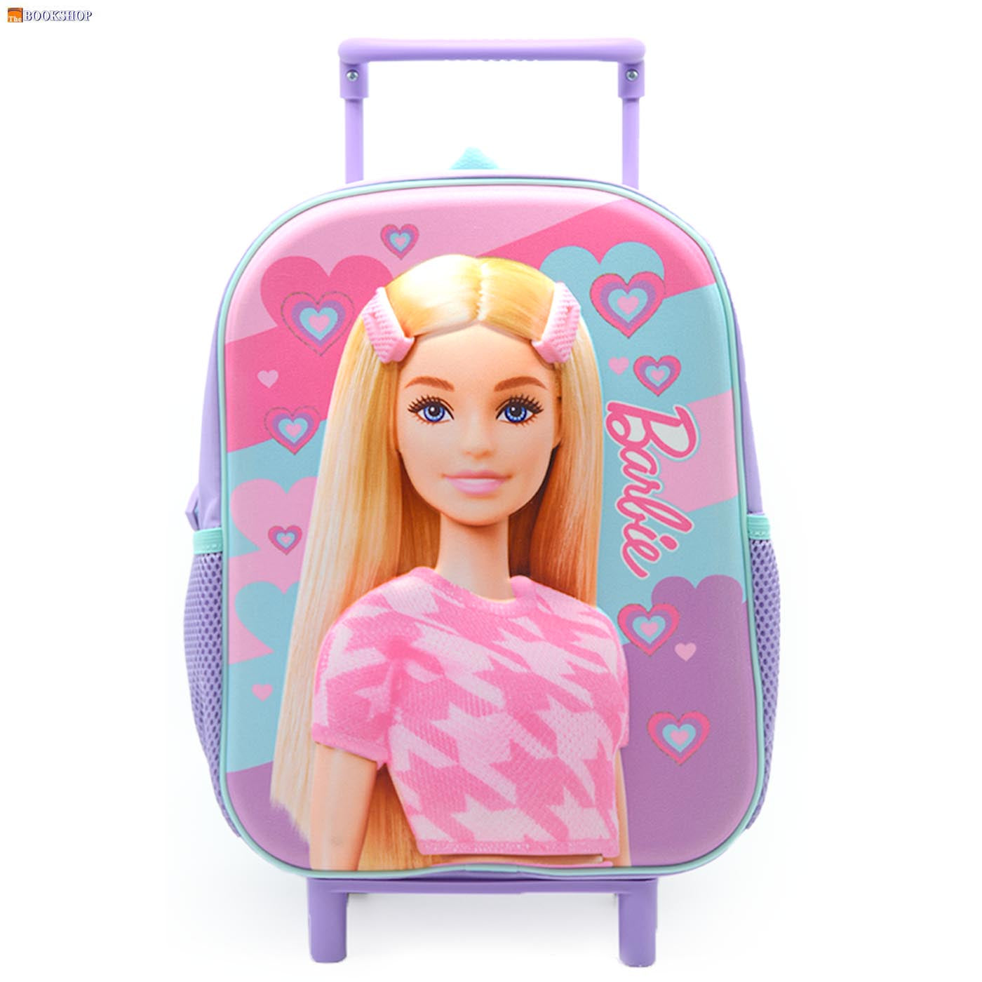 BARBIE TROLLEY BAG 12" W/PENCIL CASE+LUNCH BAG