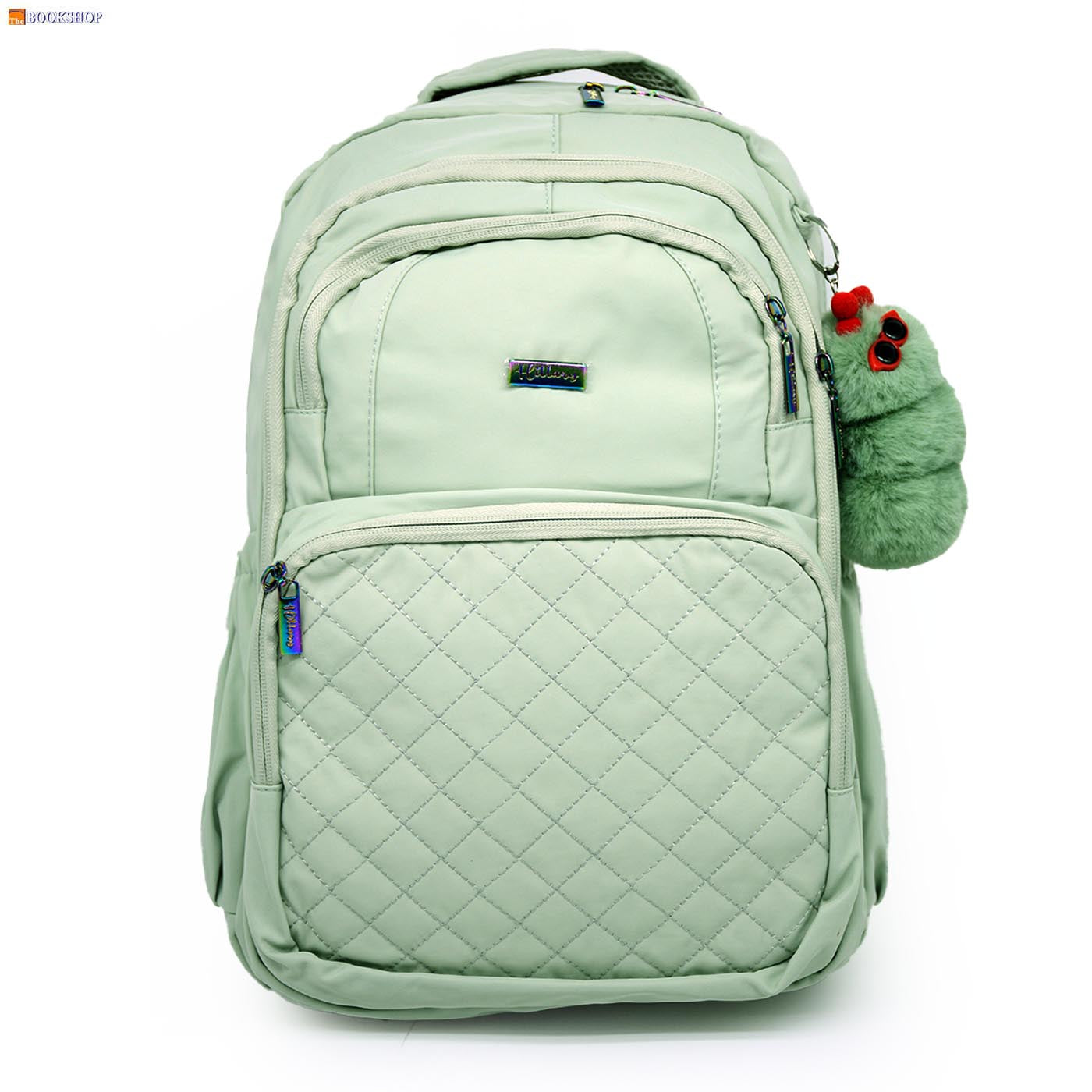 HILLARY BACKPACK 17" W/3 COMPARTMENT-LIGHT GREEN DES-1