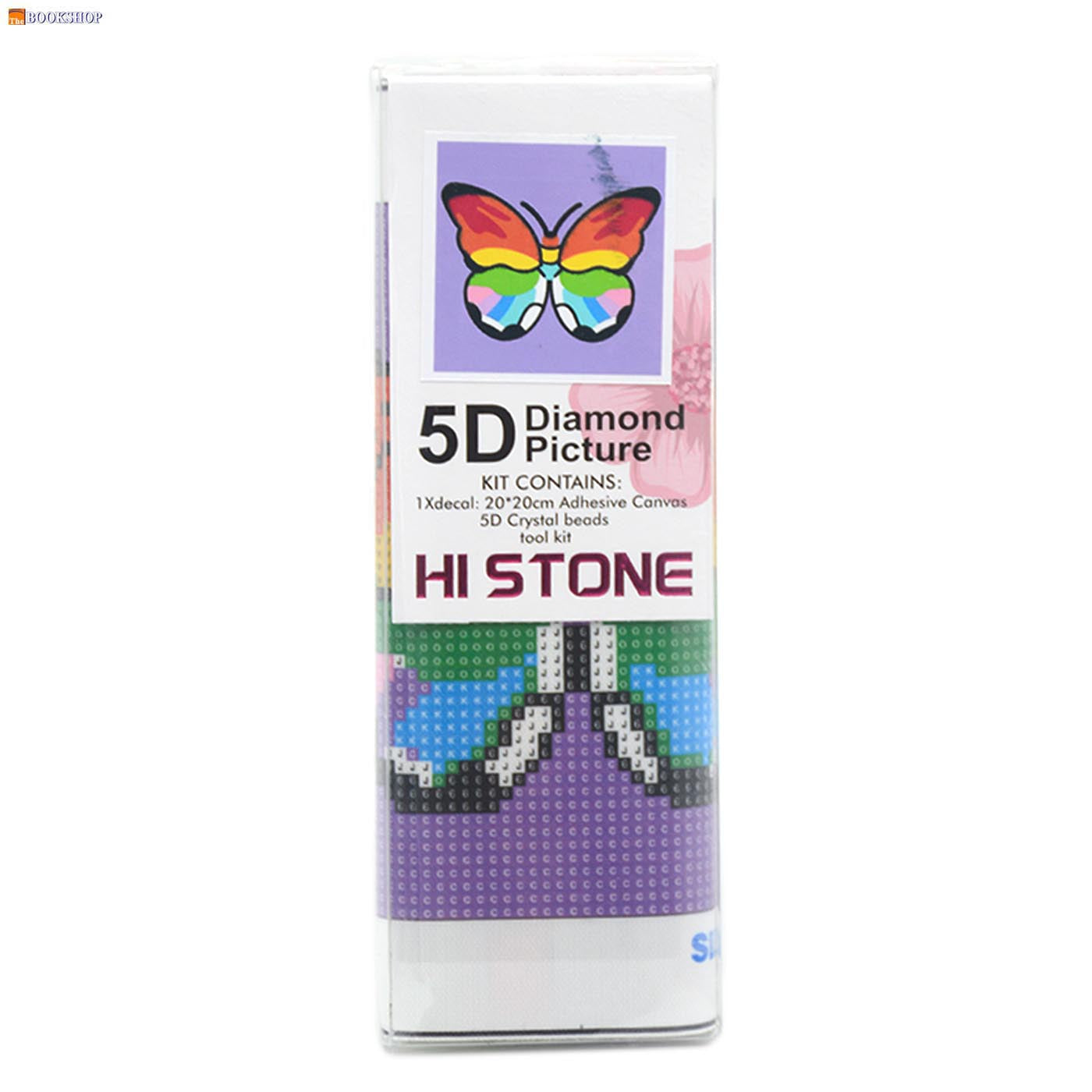 5D DIAMOND ART PAINTING SET 20X20CM ASSTD