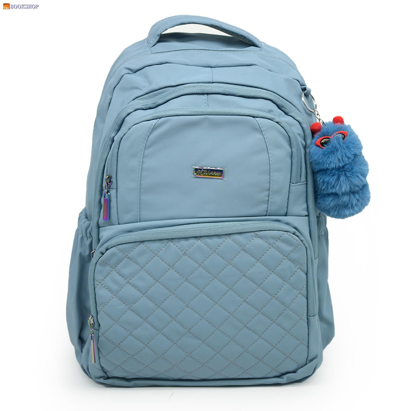 HILLARY BACKPACK 17" W/3 COMPARTMENT-GREY BLUE DES-1