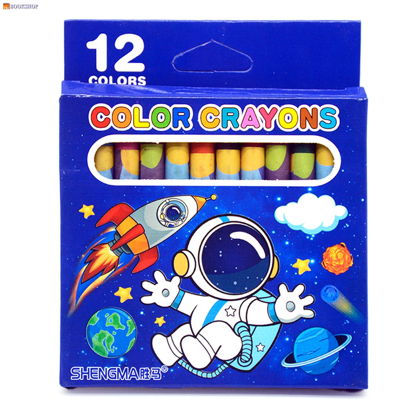 SHENGMA COLOR CRAYONS 12PCS PACK ASSTD