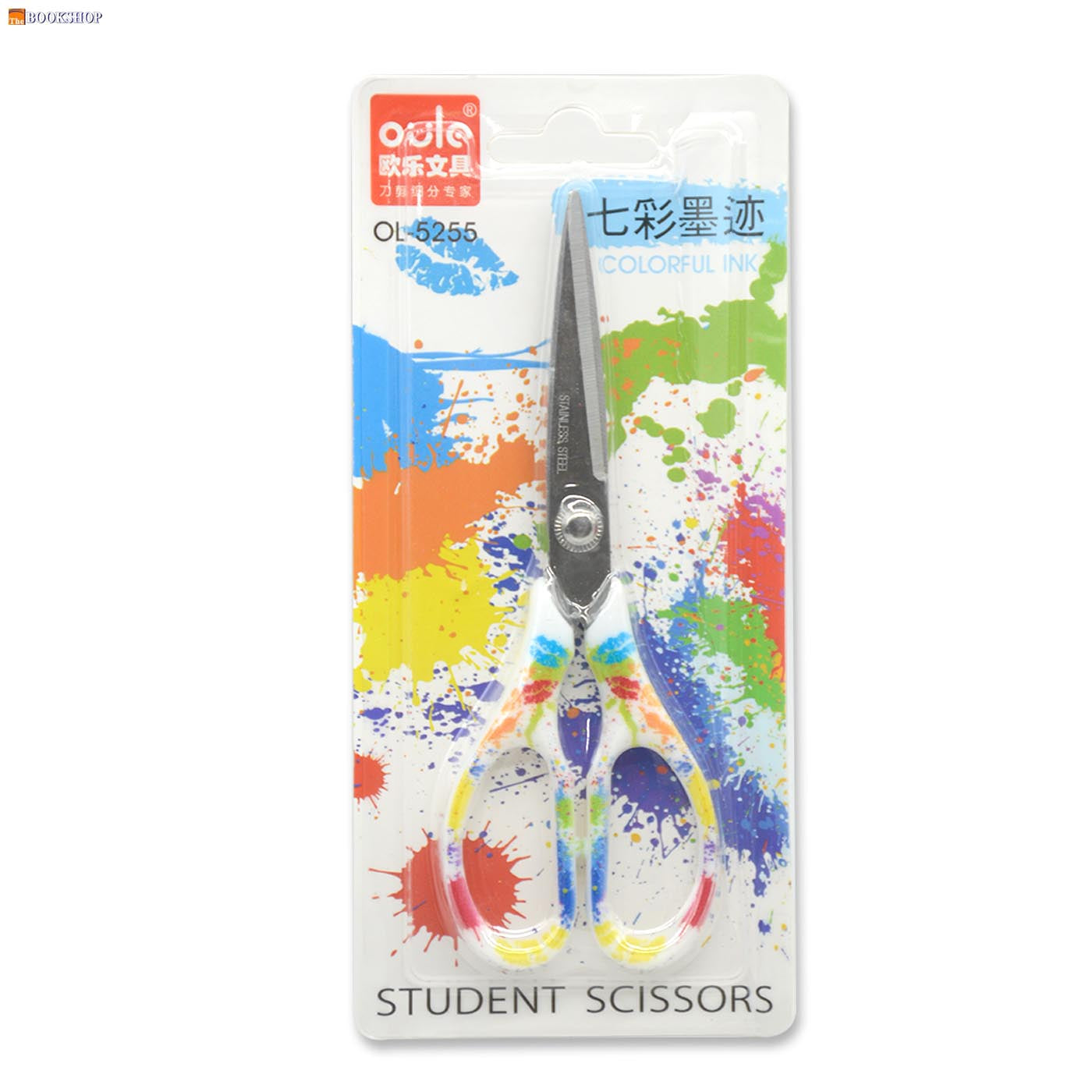 OULE COLORFUL INK STAINLESS STEEL SCISSOR 5.5" OL-5255