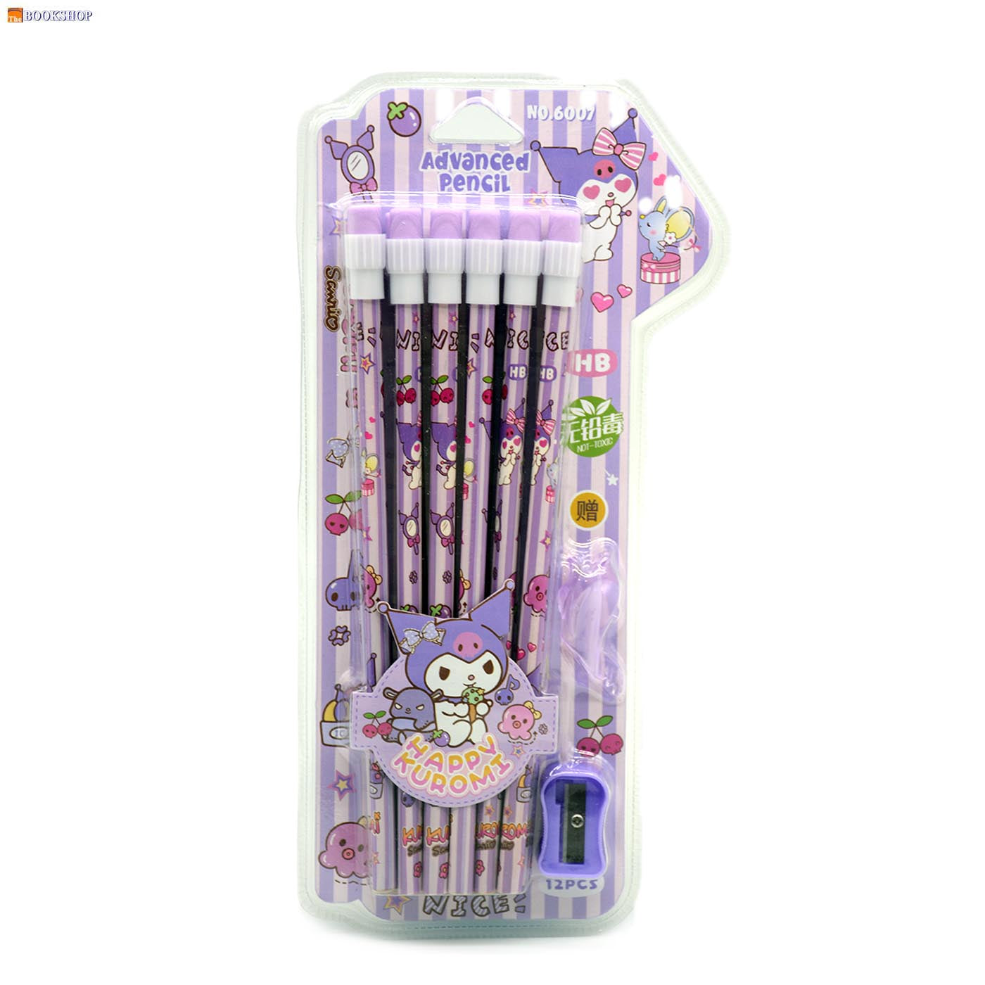 ADVANCED PENCIL 12PCS PENCILS+SHARPENER+GRIP+SET 6007
