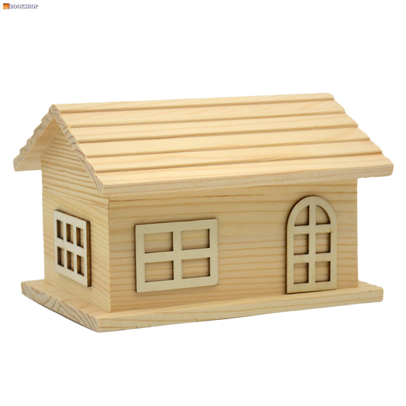 WOODEN CRAFT SMALL HOUSE 11.7X16X10.5CM
