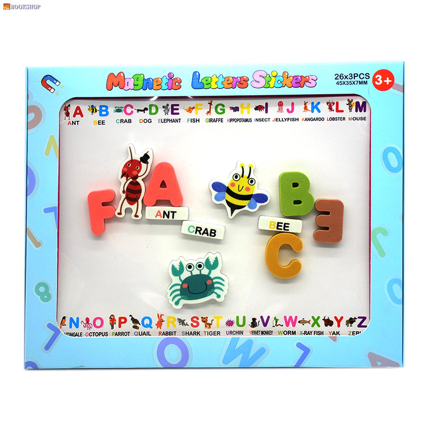 MAGNETIC LETTER BOARD 26X3PCS -ENGLISH