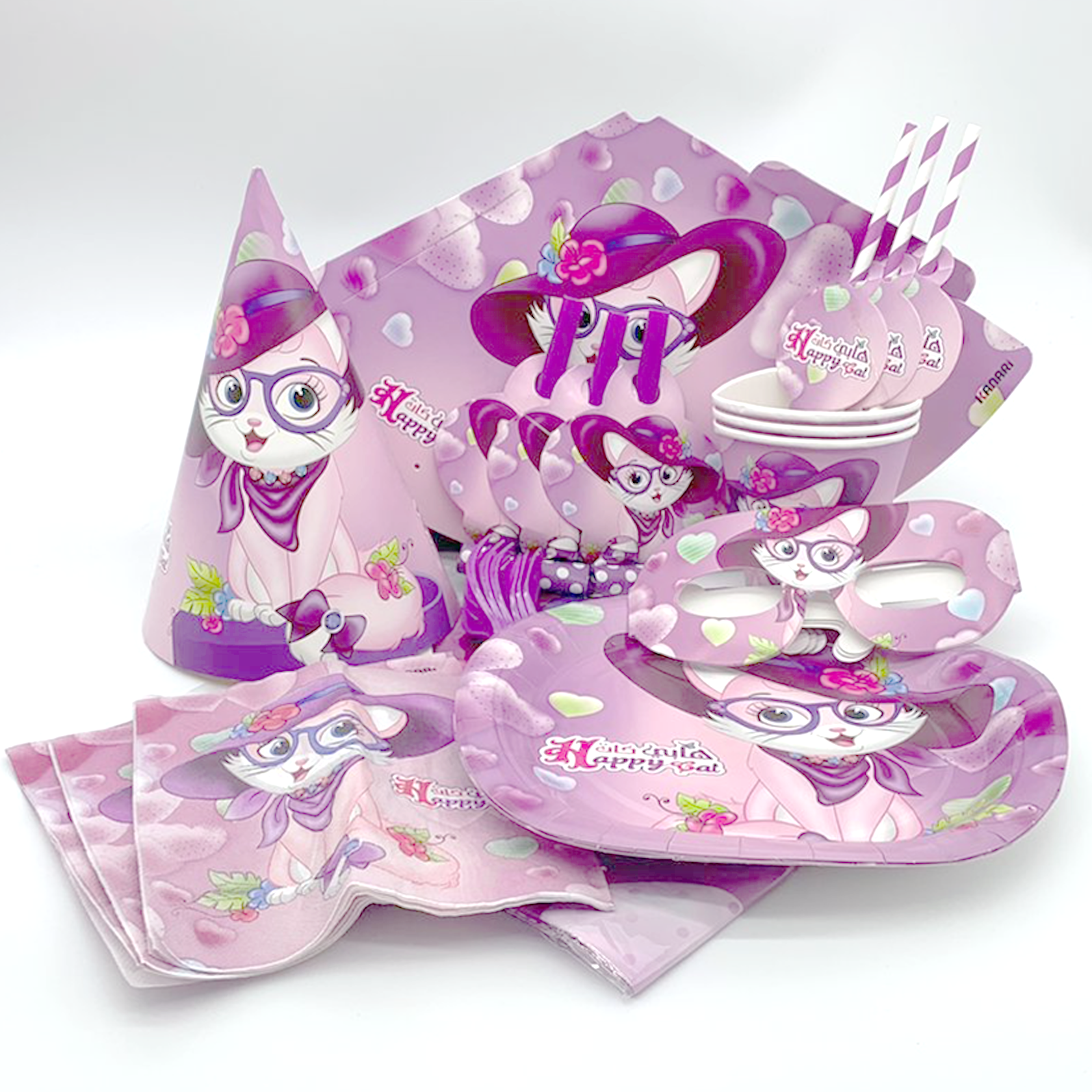 KANARI BIRTHDAY SET- HAPPY CAT