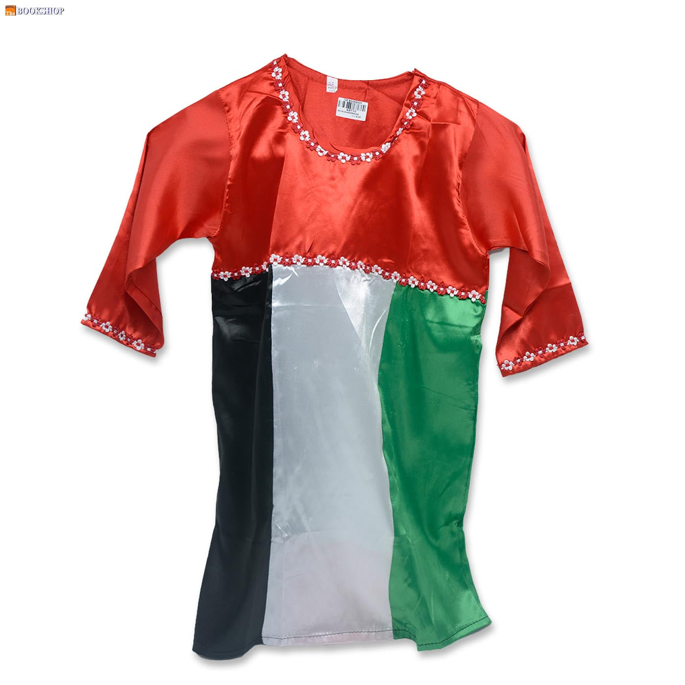 UAE FLAG COL SATIN DRESS 24-28