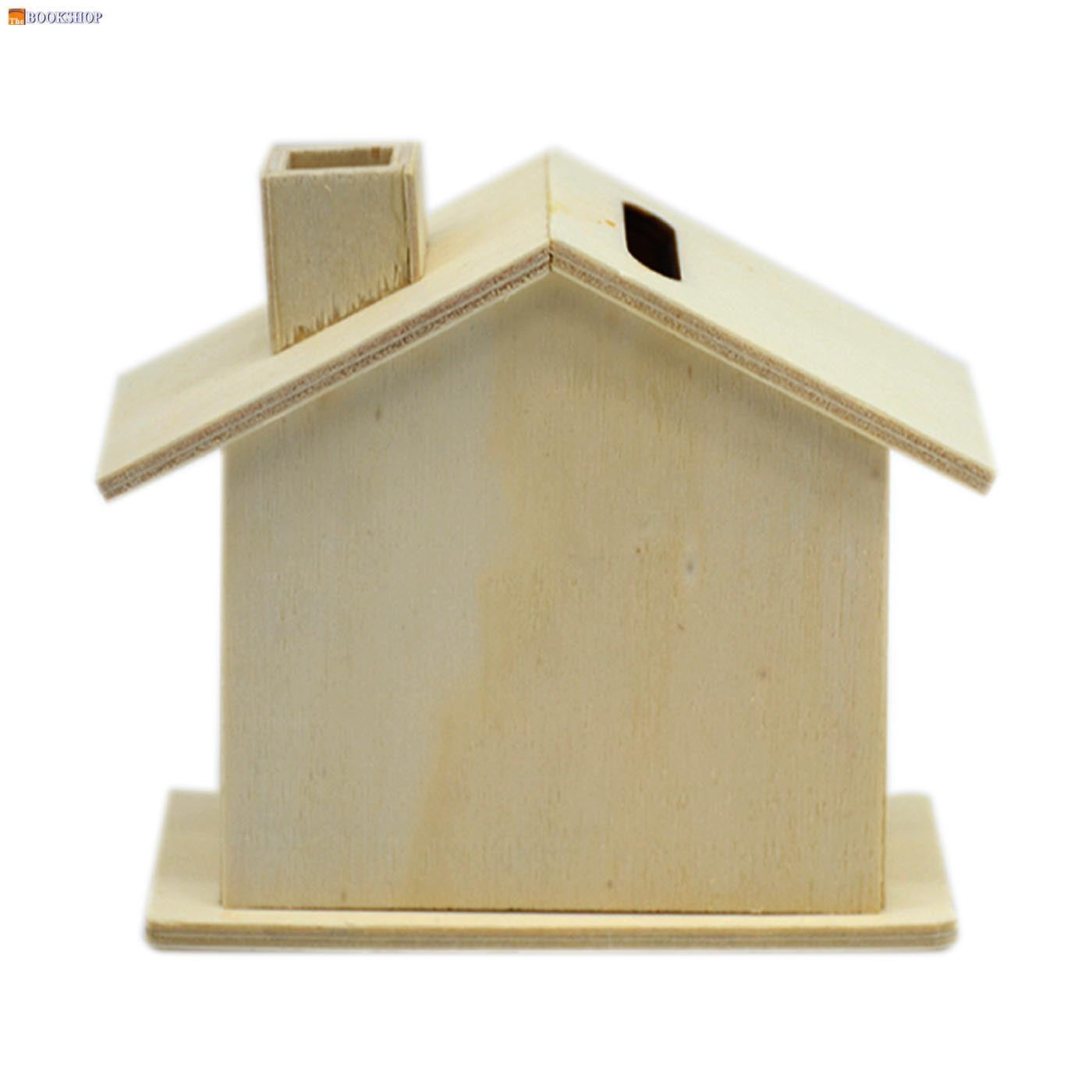 WOODEN CRAFT SMALL HOUSE 5.5X10.5X9.5CM