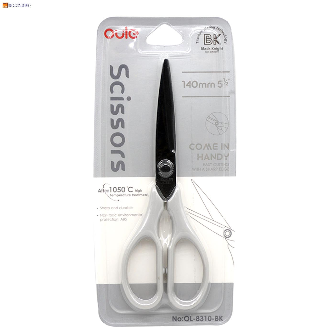 STAINLESS STEEL SCISSOR 5 1/2" (140MM) مقص ستانلس 1/2 5 انش 140مم مقبض بلاستيكي