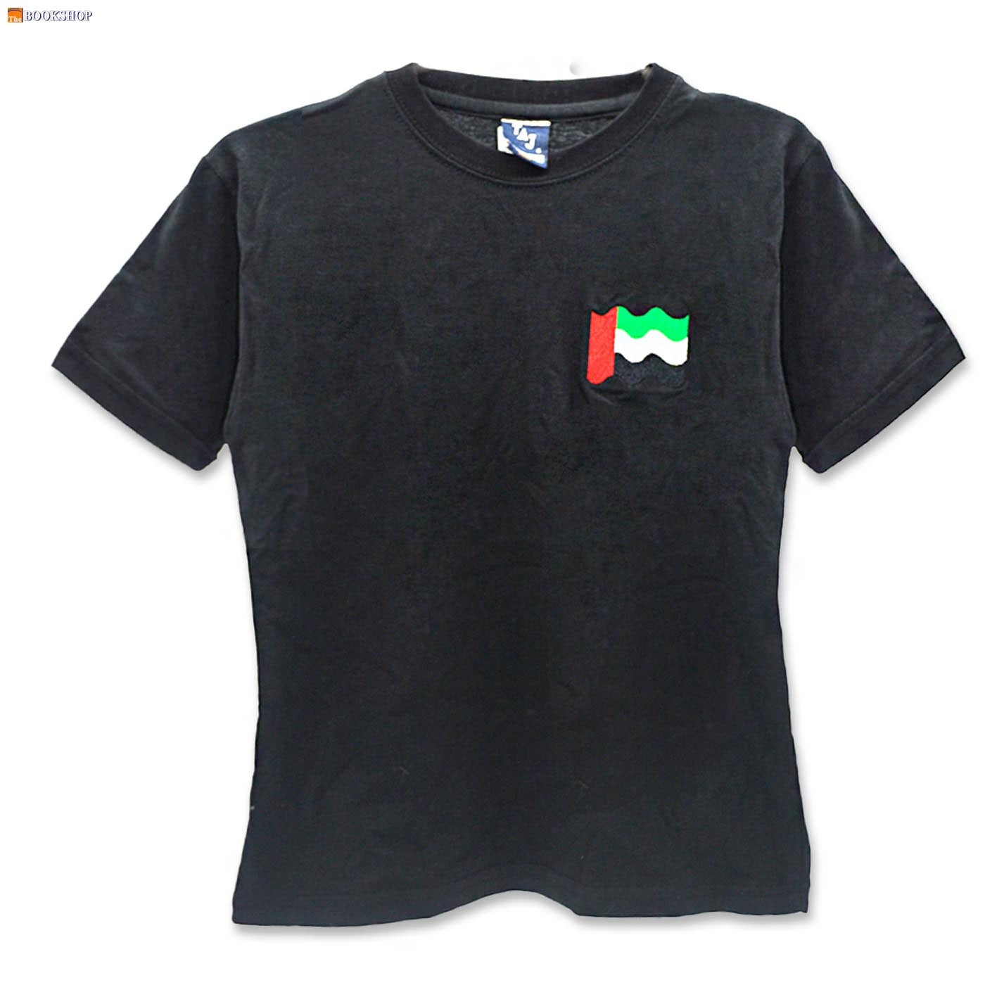 ROUND NECK T-SHIRT W/ UAE FLAG EMBROIDERY