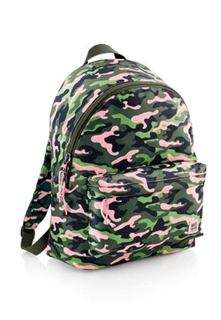 حقيبة ظهر مدرسية مقاس 17 MIQUELRIUS MR BACKPACK W/2 COMPARTMENT 17" PINK JUNGLE M