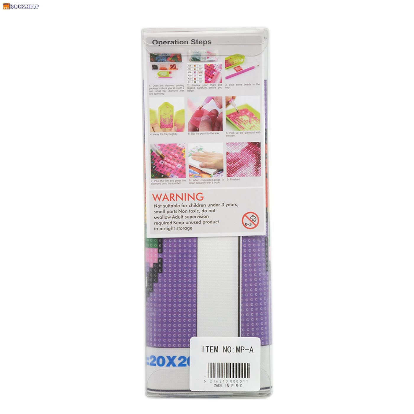 5D DIAMOND ART PAINTING SET 20X20CM ASSTD