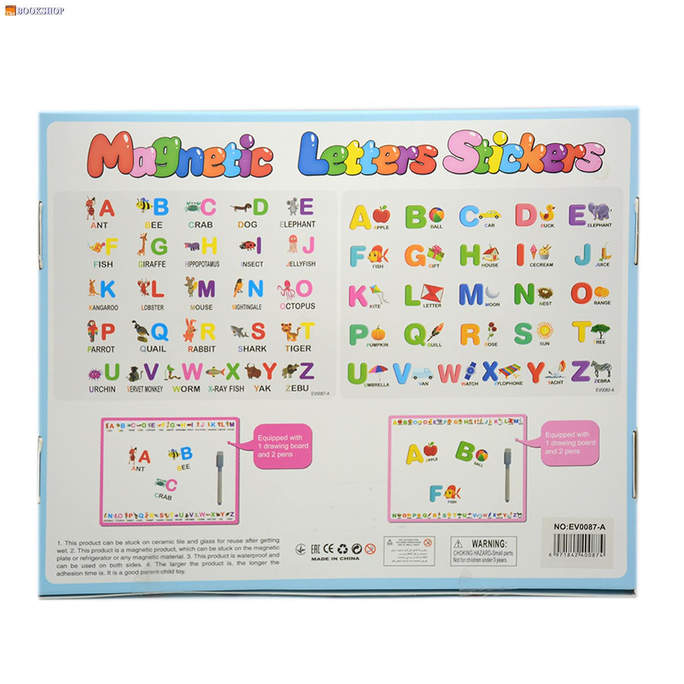 MAGNETIC LETTER BOARD 26X3PCS -ENGLISH