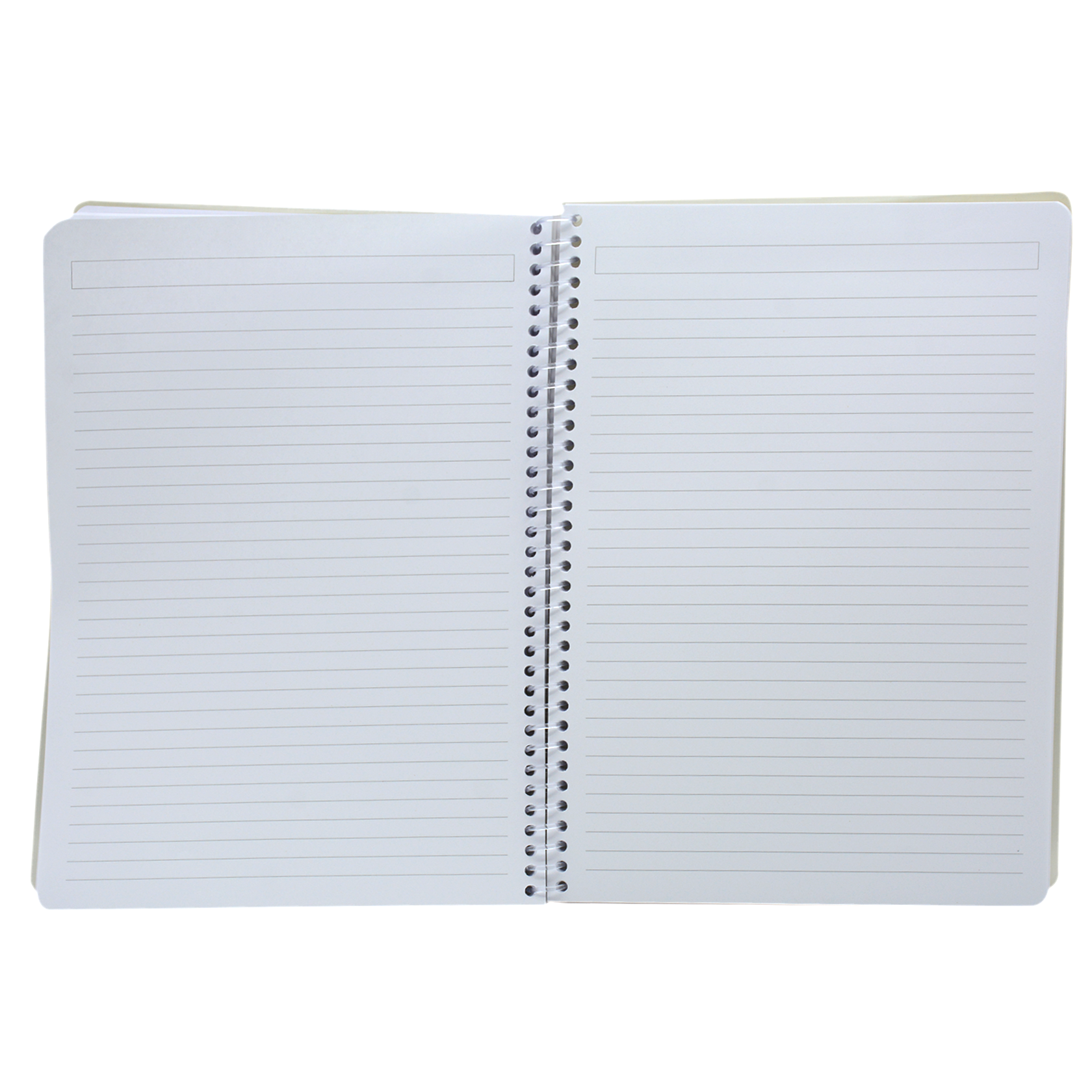 SOFT COVER SPIRAL 1LINE NOTEBOOK 70G 100SHT A4 CREAM