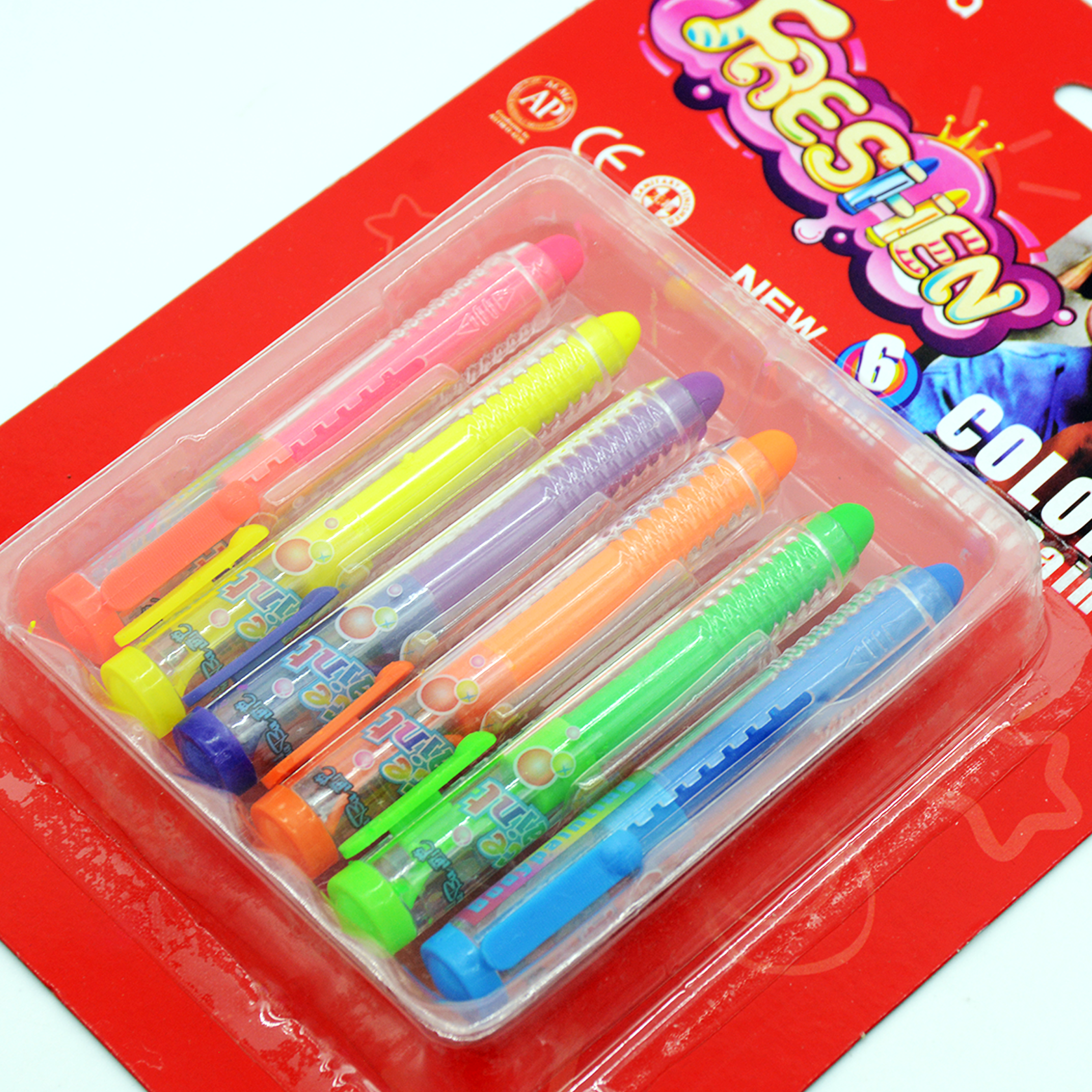 MINGDA COLORFUL BODY PAINTING 6PCS PACK