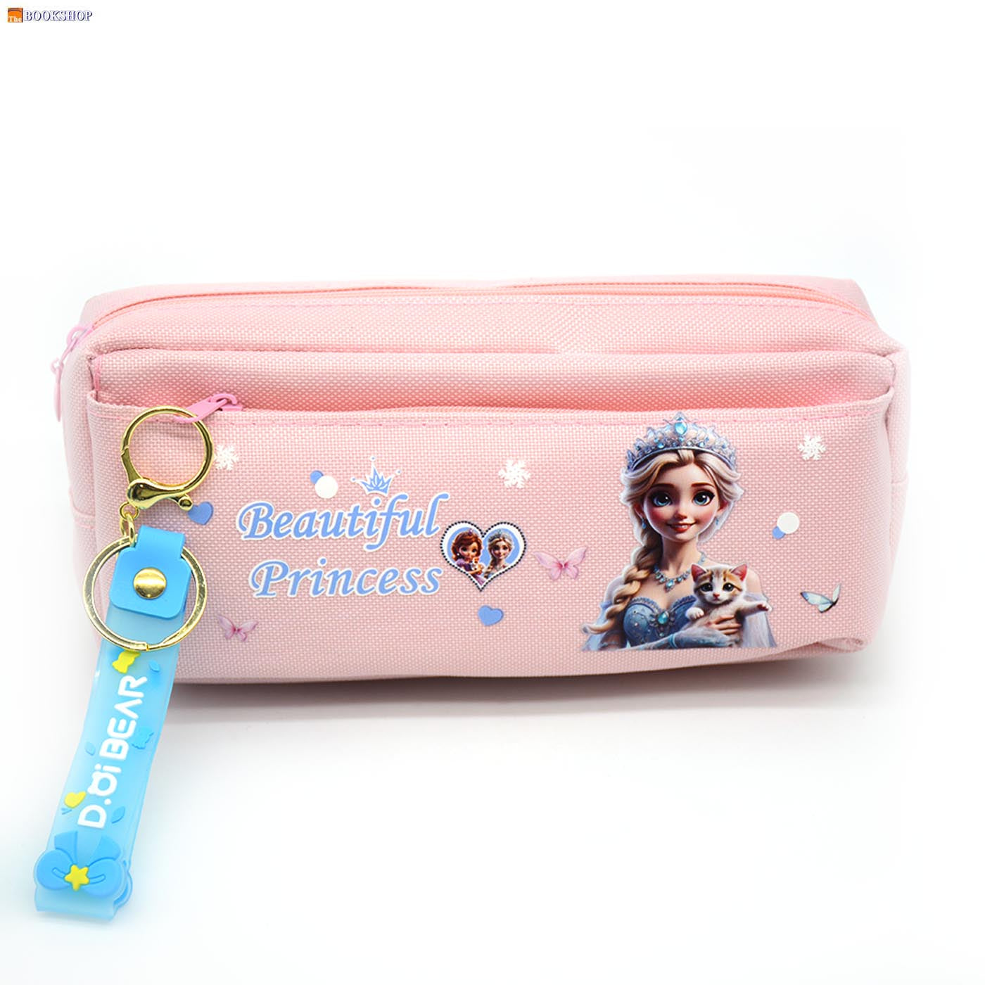 BEAUTIFUL PRINCESS RECT PENCIL CASE W/2ZIPPER HR-8517