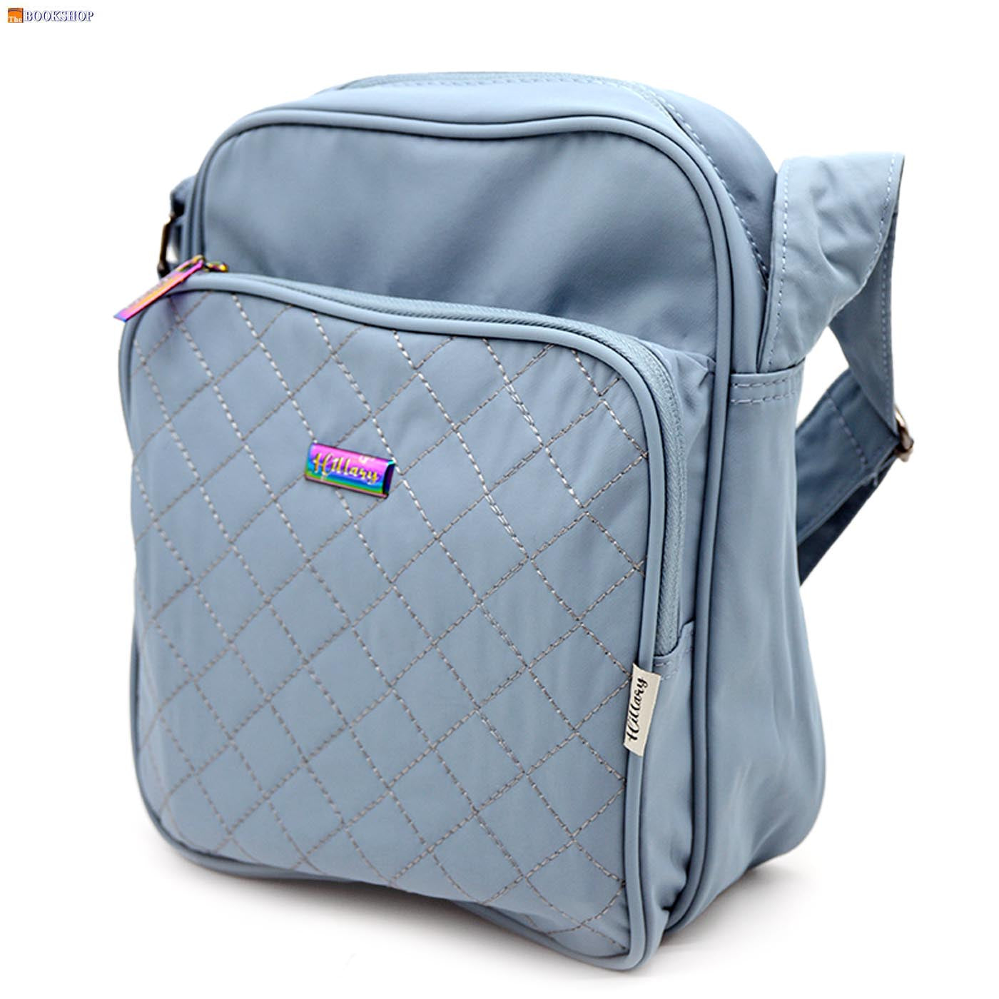 HILLARY SHOULDER LUNCH BAG-GREY BLUE DES-1